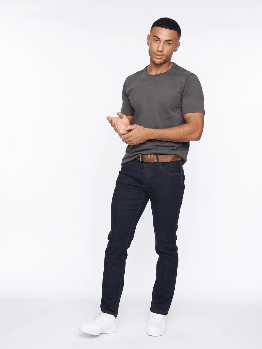 Farrowed Stretch Denim Jeans Raw Wash