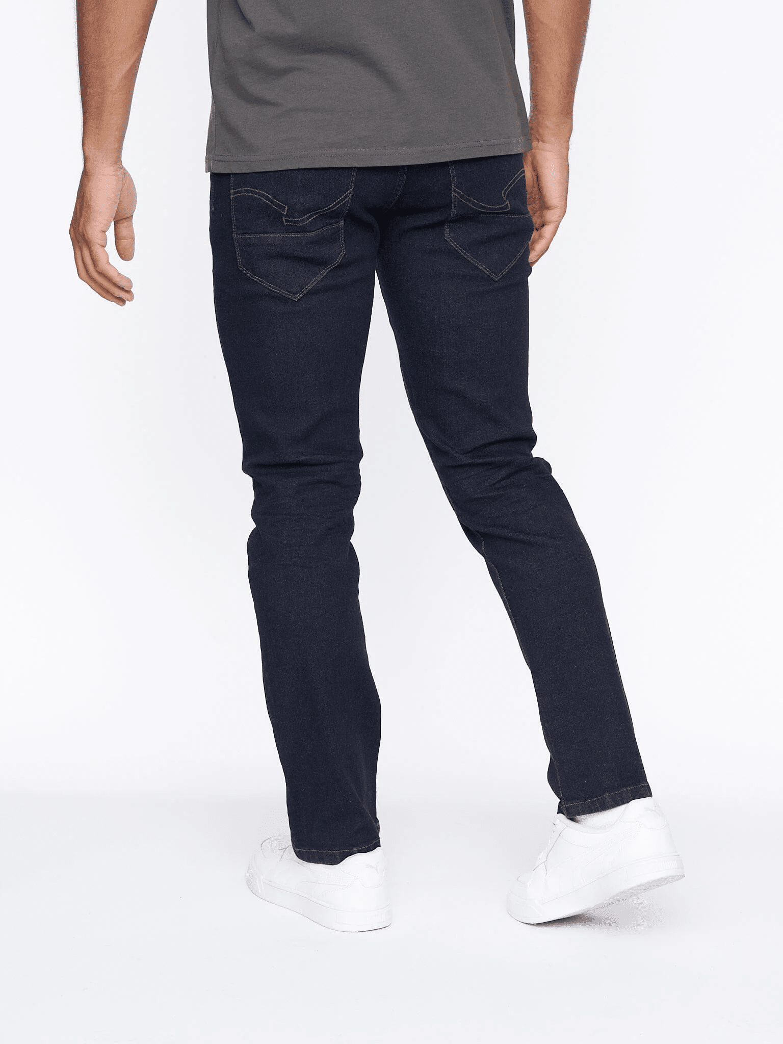 Farrowed Stretch Denim Jeans Raw Wash