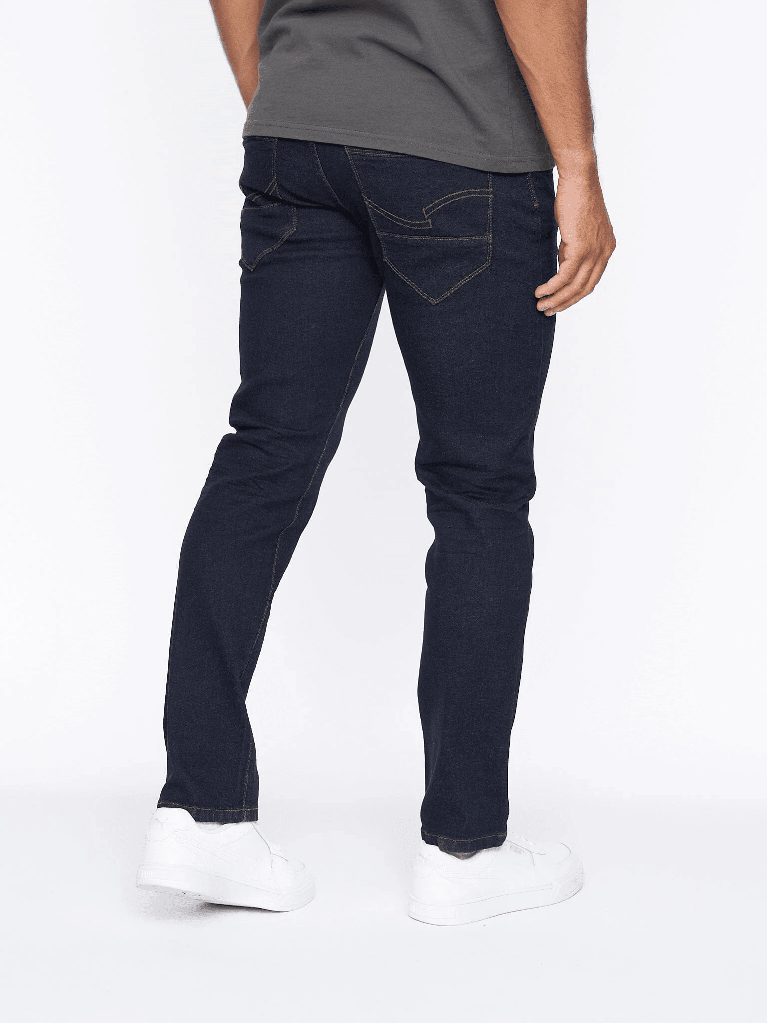 Farrowed Stretch Denim Jeans Raw Wash