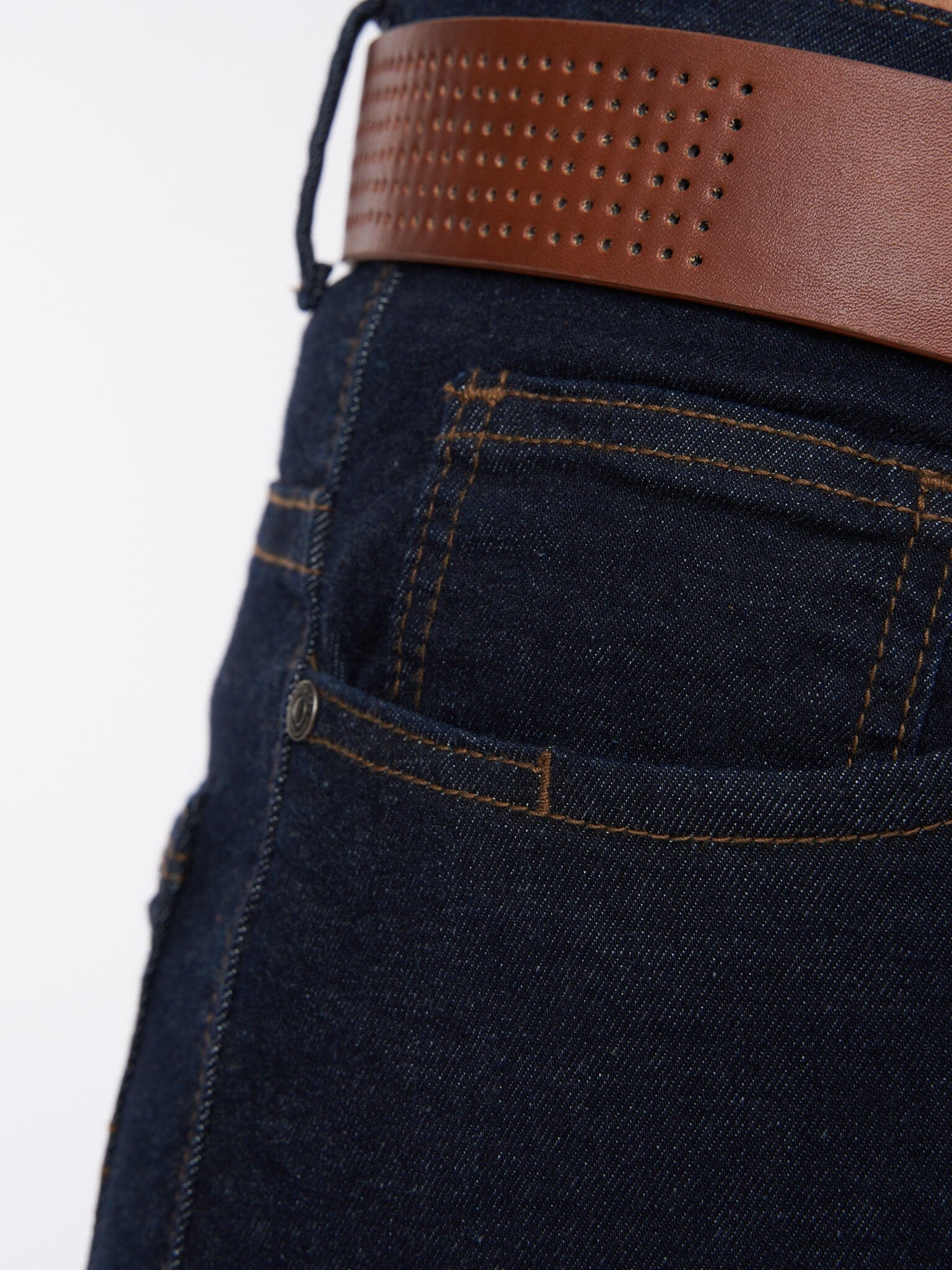 Farrowed Stretch Denim Jeans Raw Wash