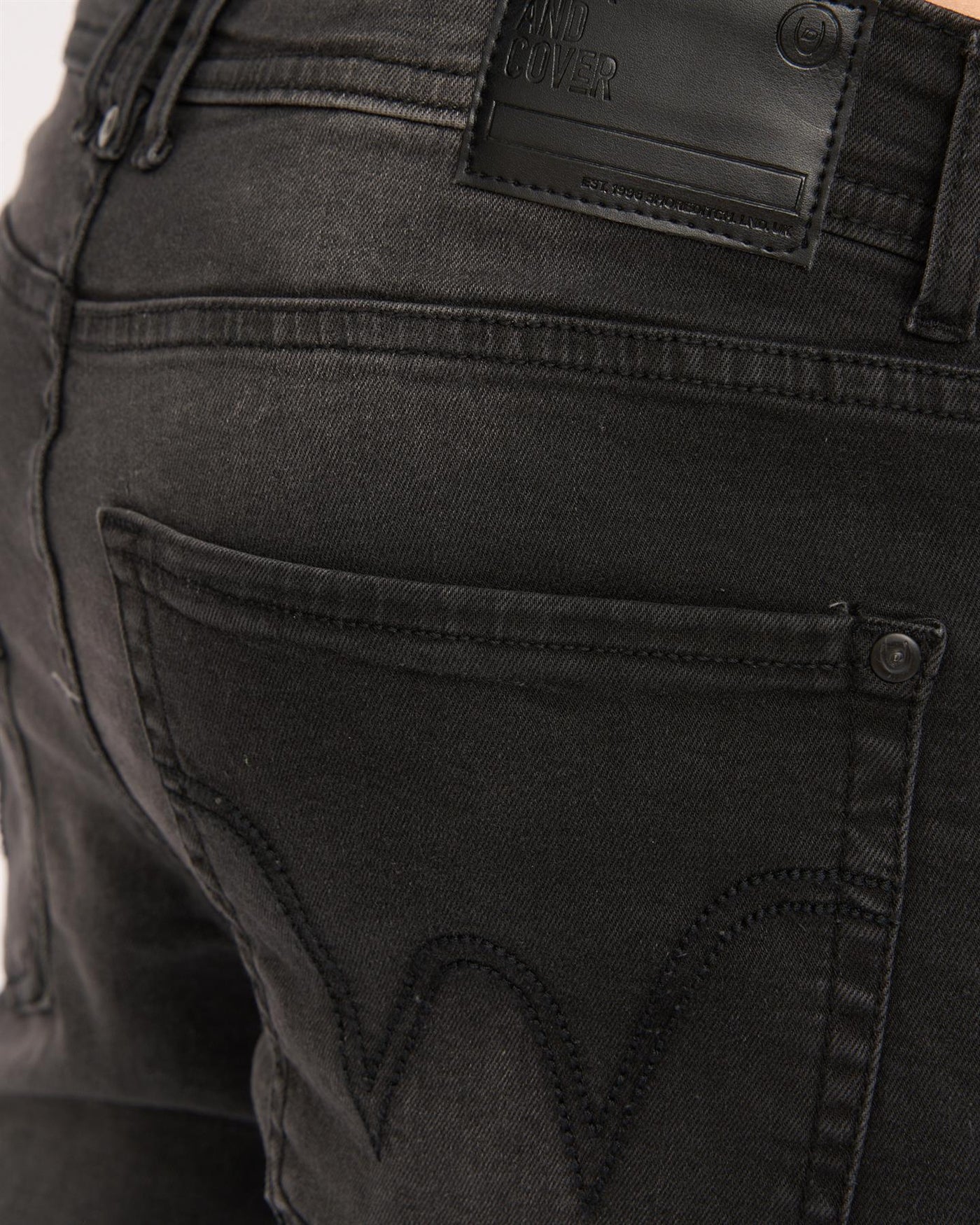 Mens Crestline Straight Leg Jeans Black