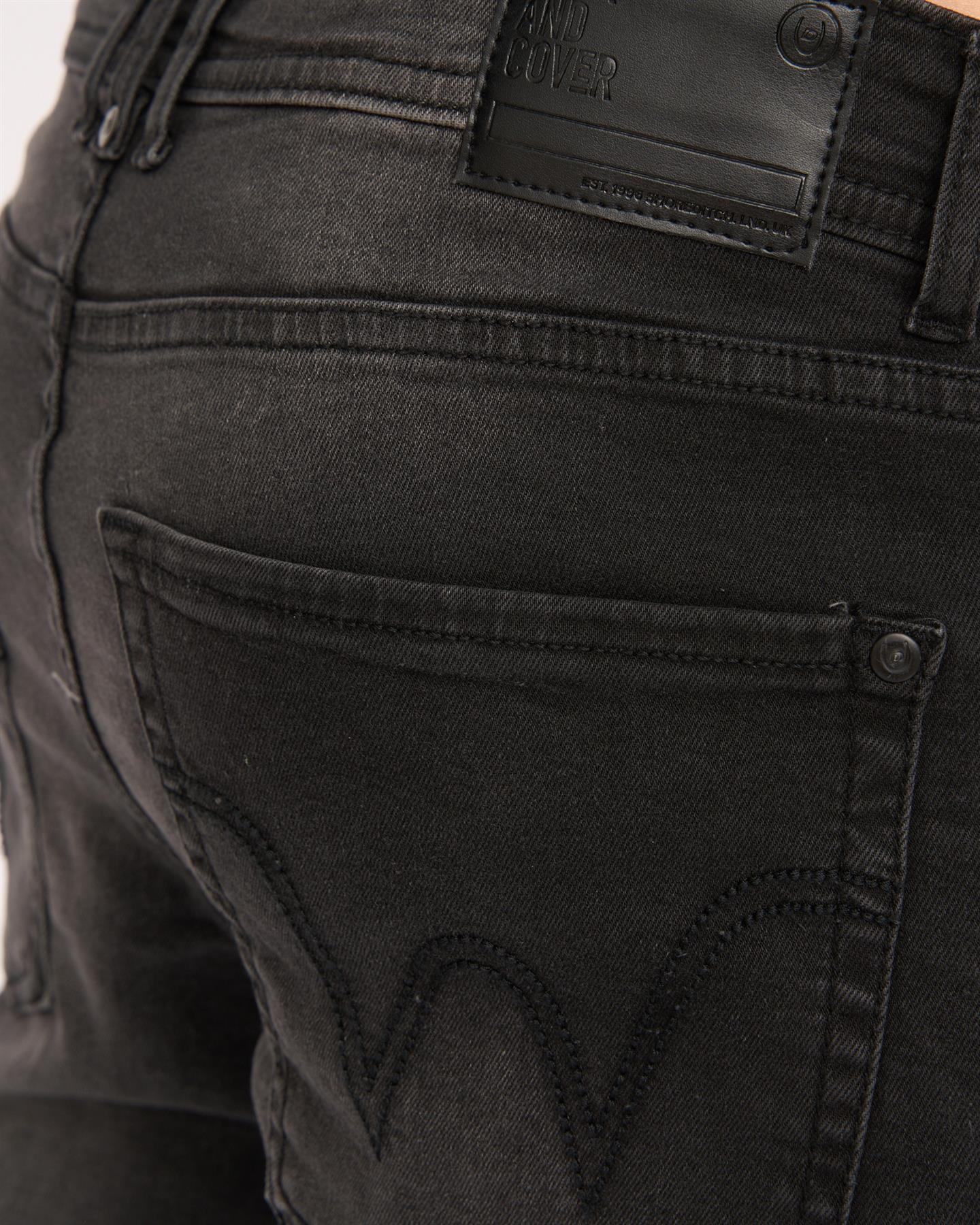 Mens Crestline Straight Leg Jeans Black