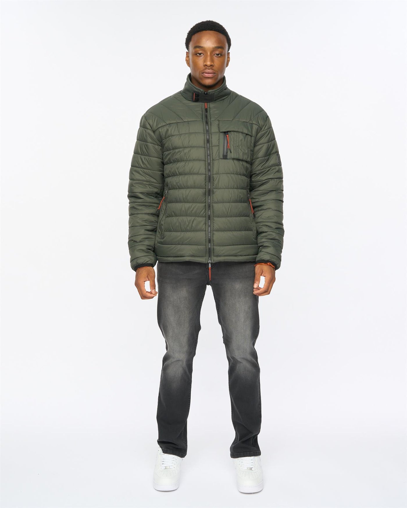 Mens Carricore Padded Jacket Dark Olive