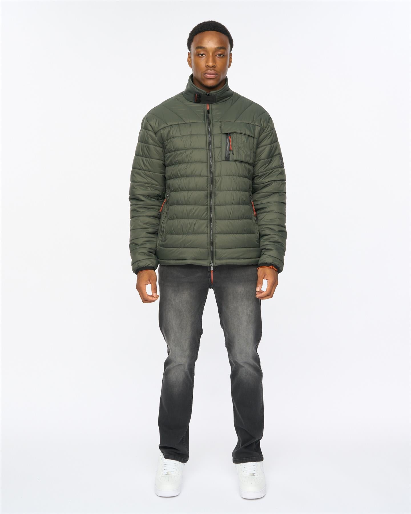 Mens Carricore Padded Jacket Dark Olive