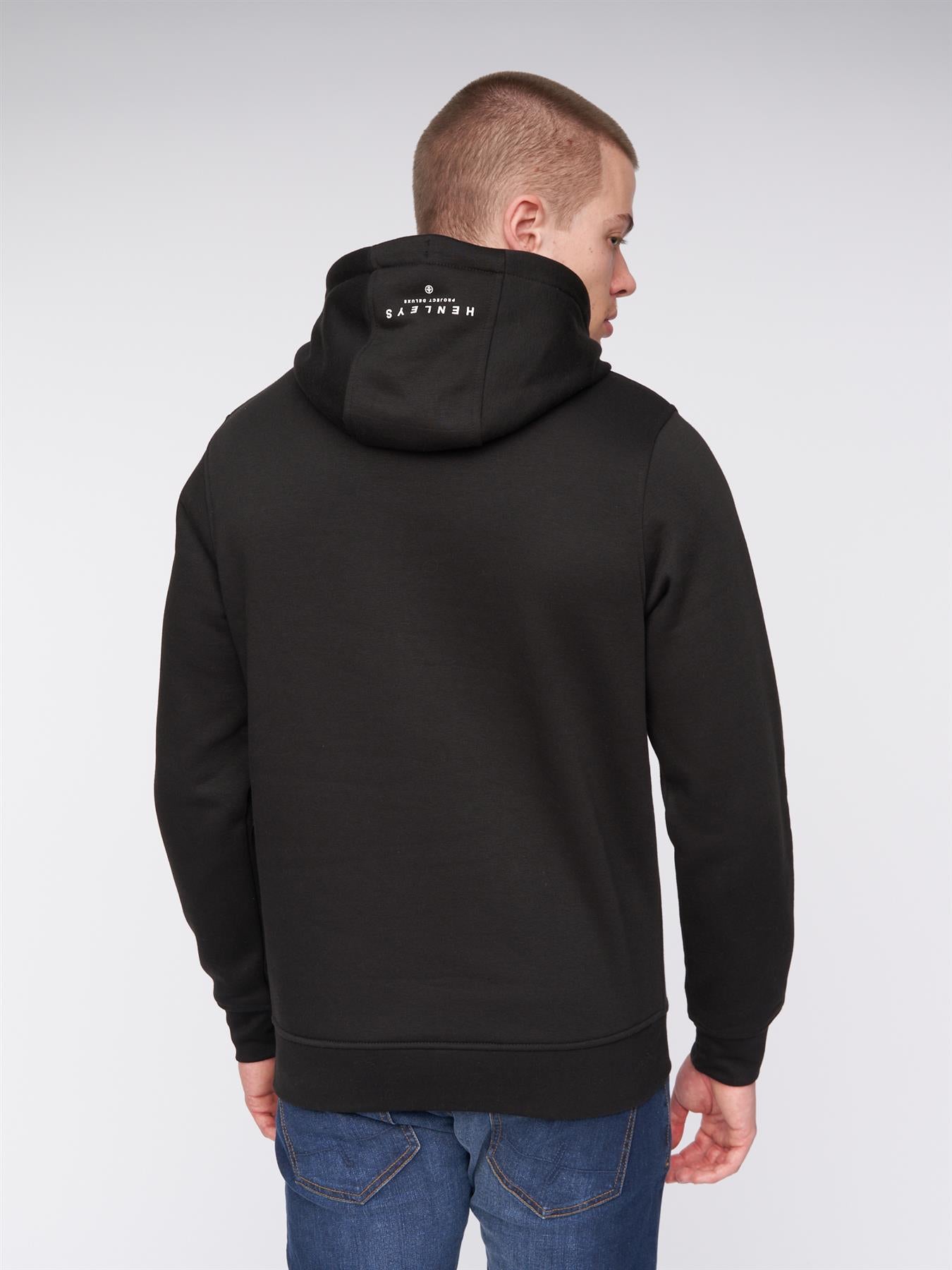 Mens Scripthen Hoodie Black