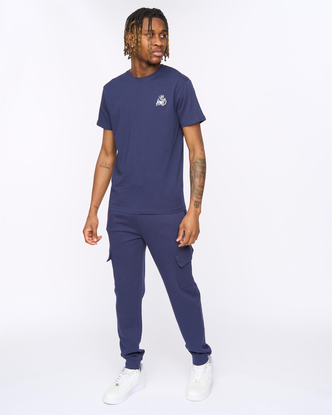 Mens Crosby Cargo Joggers Navy