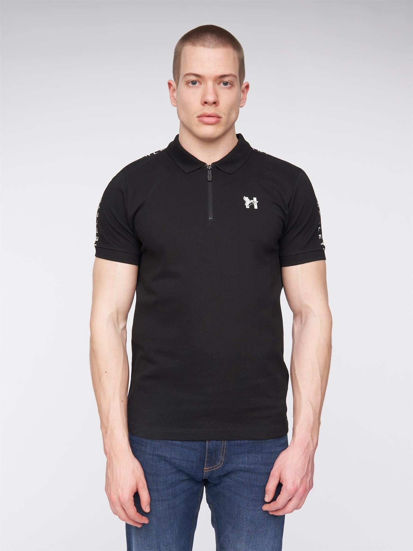 Mens Tapehen Polo Black