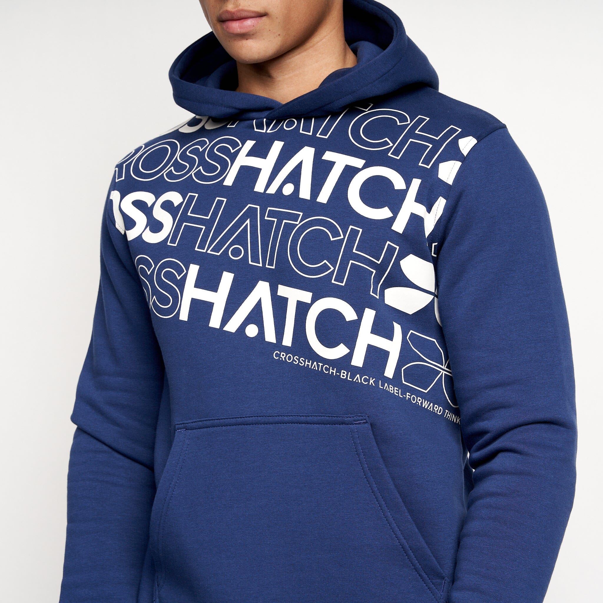 Mens Hensal Hoodie 2pk Navy/White