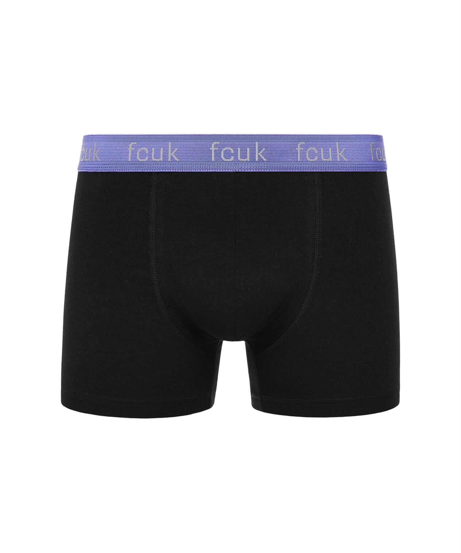 Mens FCUK2 Boxers 3pk Black