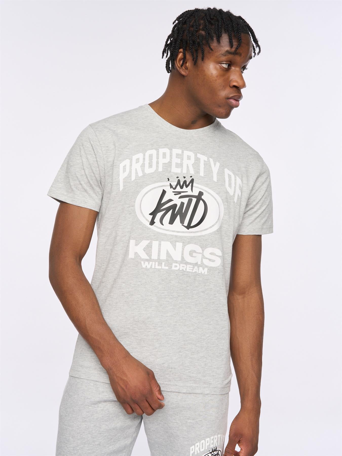 Mens Prop T-Shirt Grey Marl
