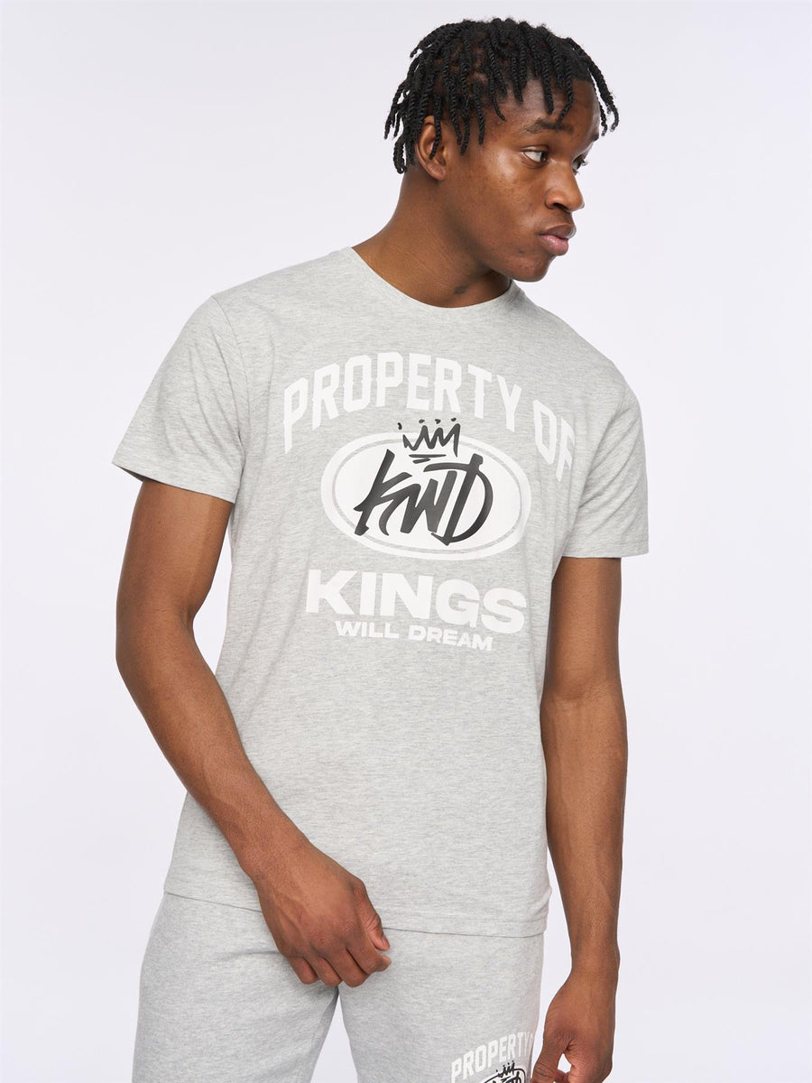 Mens Prop T-Shirt Grey Marl
