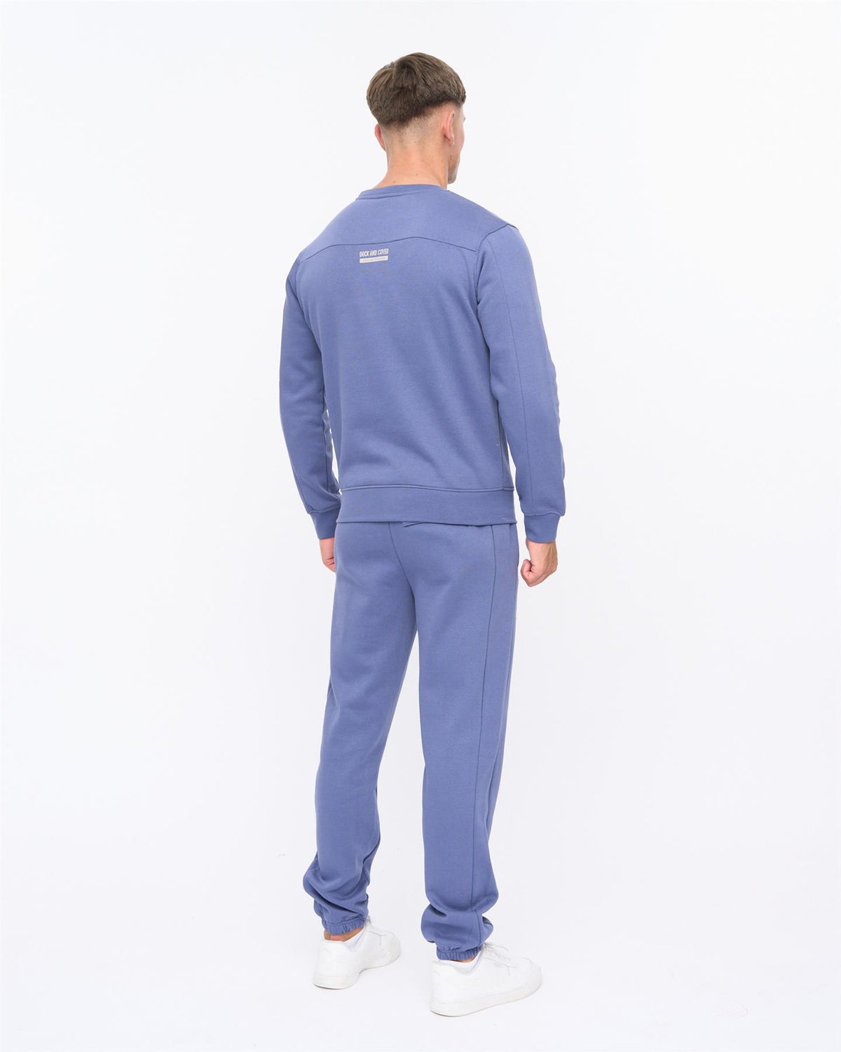 Mens Applewood Crew & Joggers Set Denim Blue