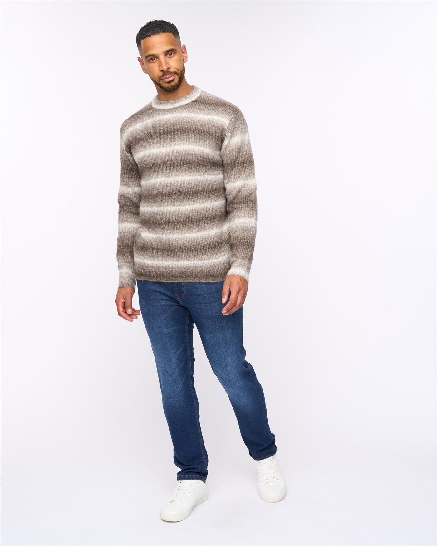 Ormonde Ombre Spacedye Jumper Taupe