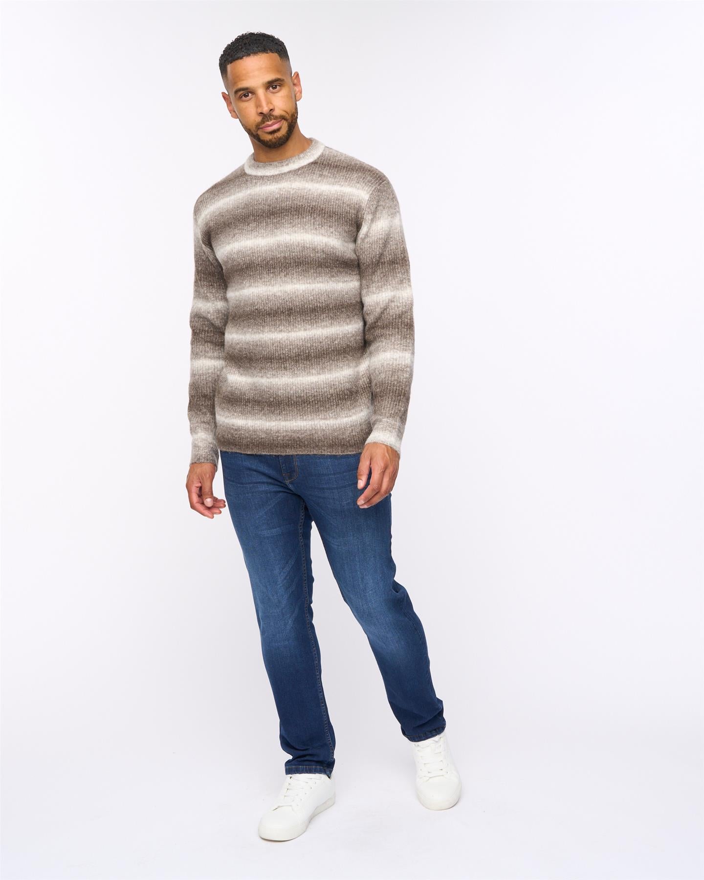 Ormonde Ombre Spacedye Jumper Taupe
