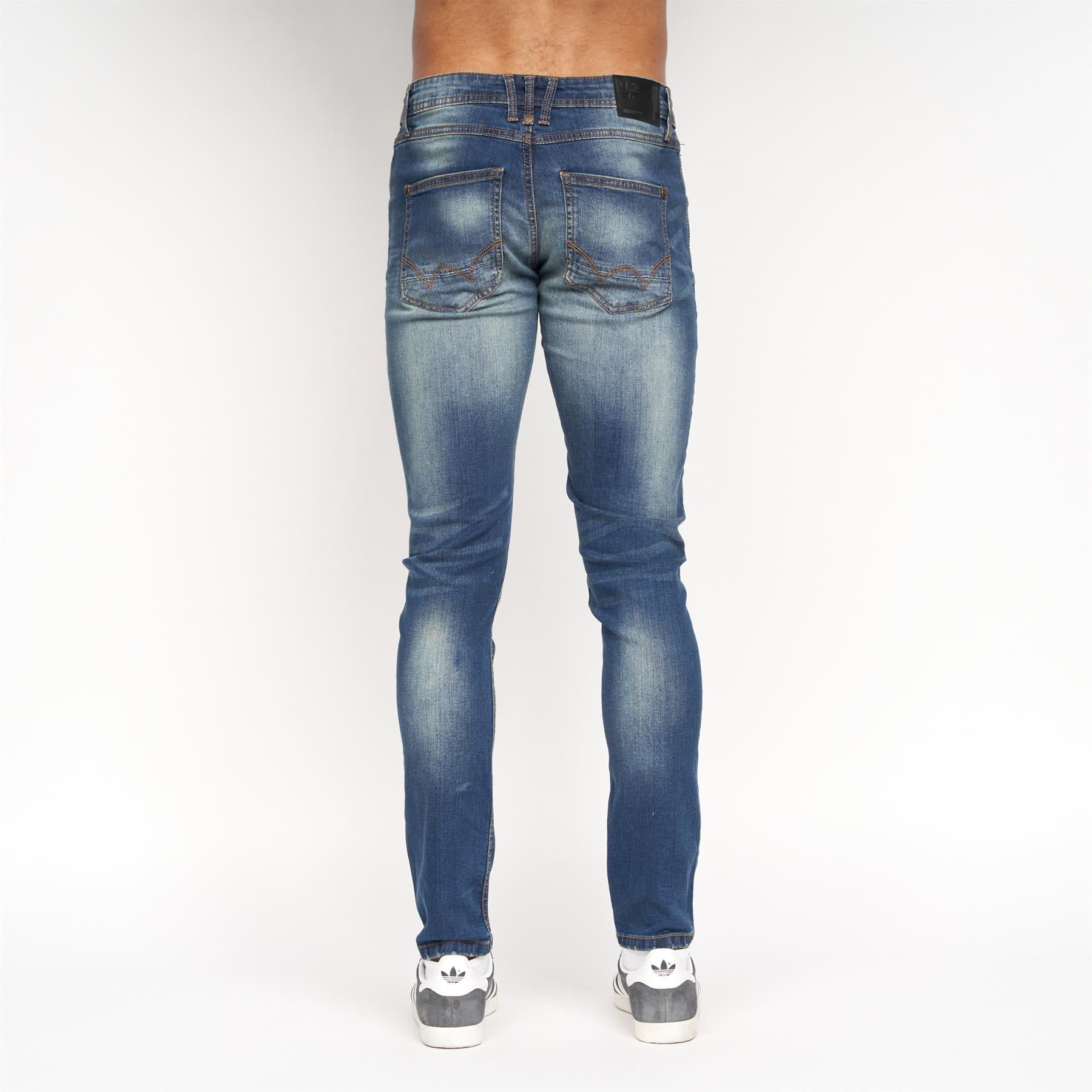 Tranfold Slim Fit Jeans Tinted Blue
