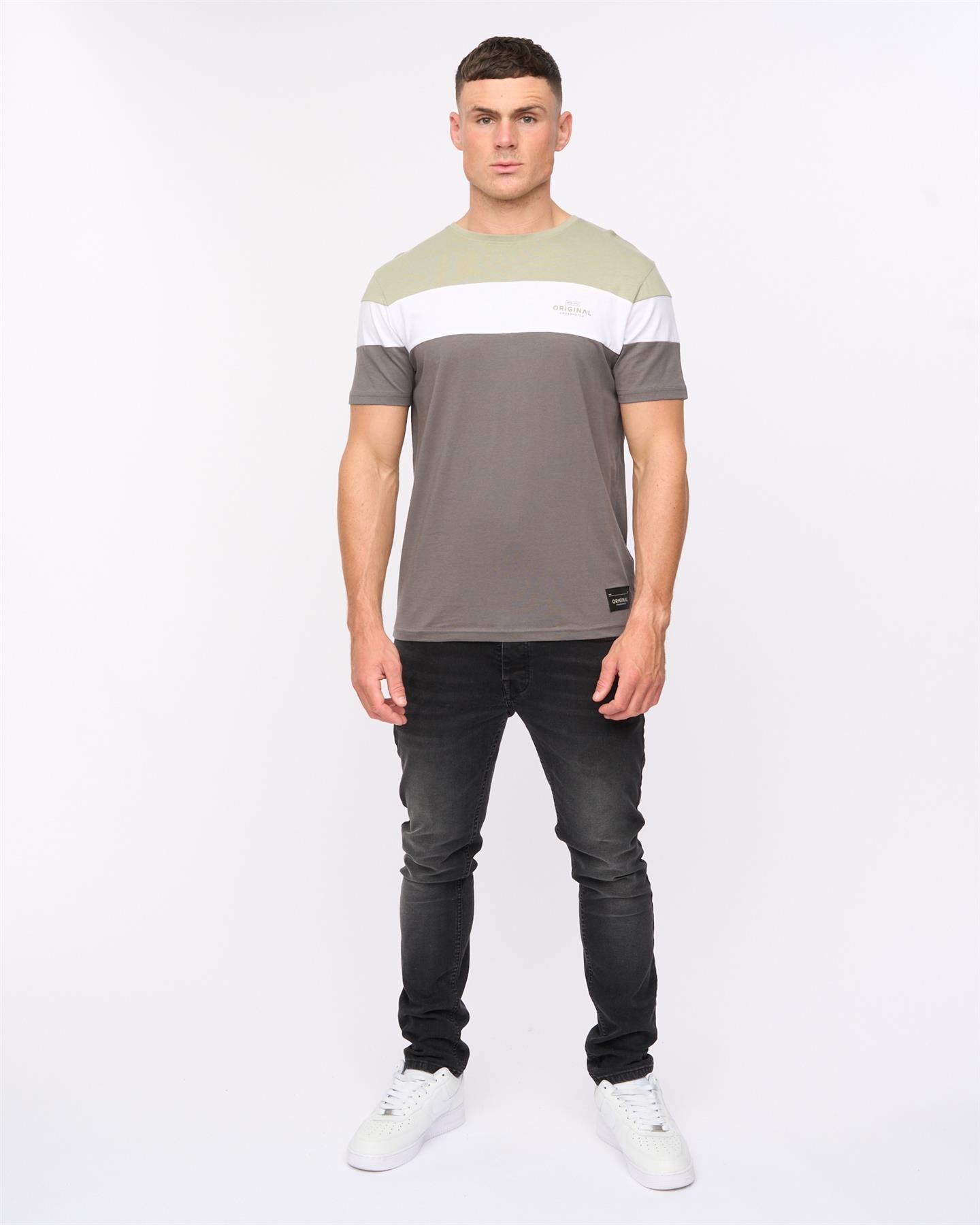 Mens Pattermay T-Shirt Light Olive