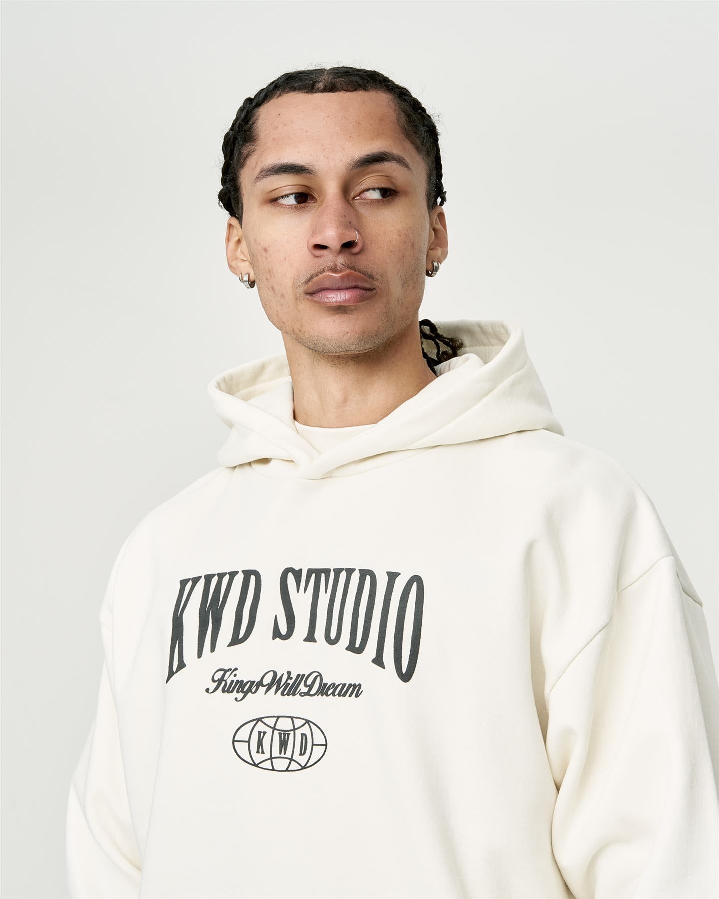 Mens Studio Studios Hoodie Off White