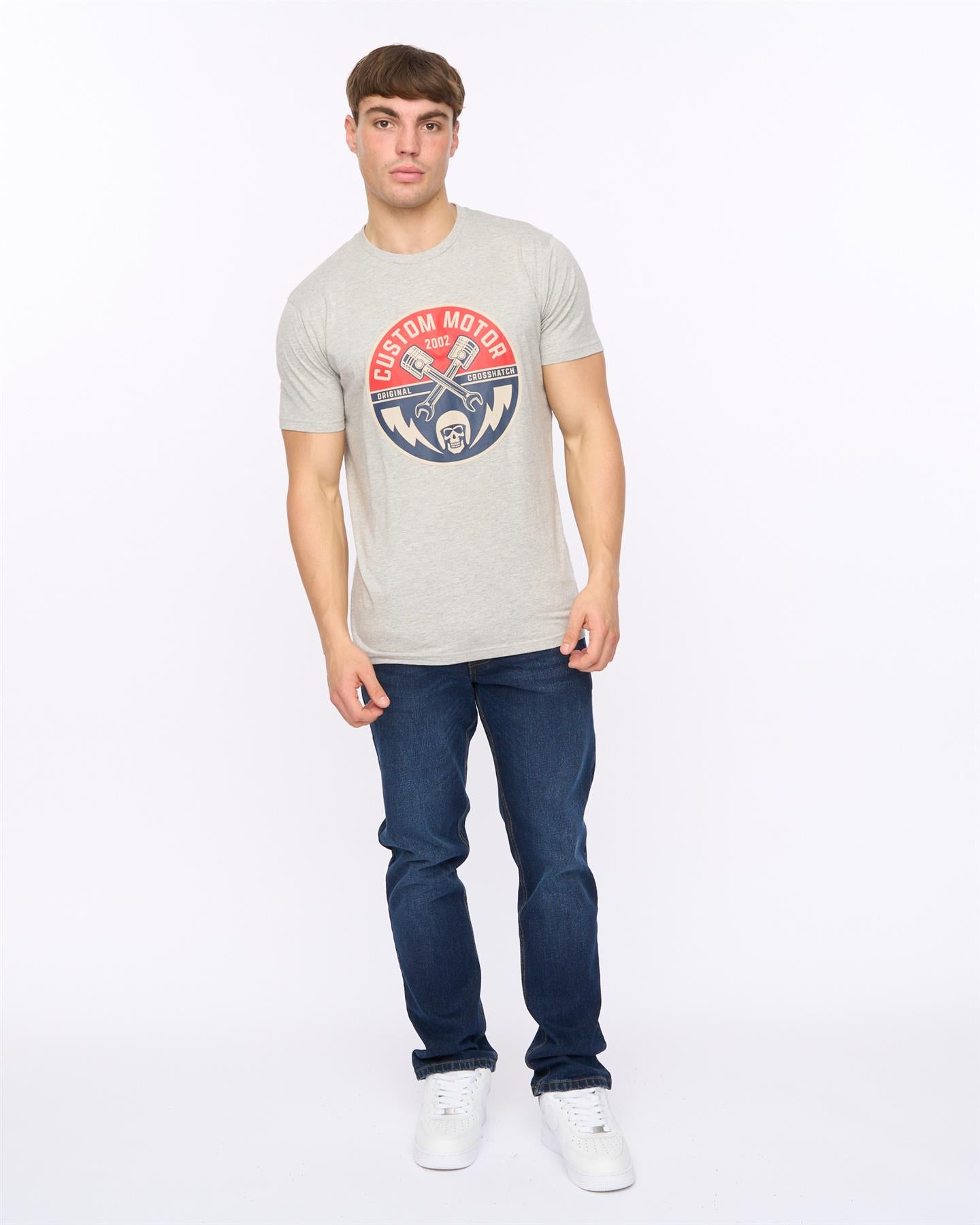 Mens Moules T-Shirt Grey Marl