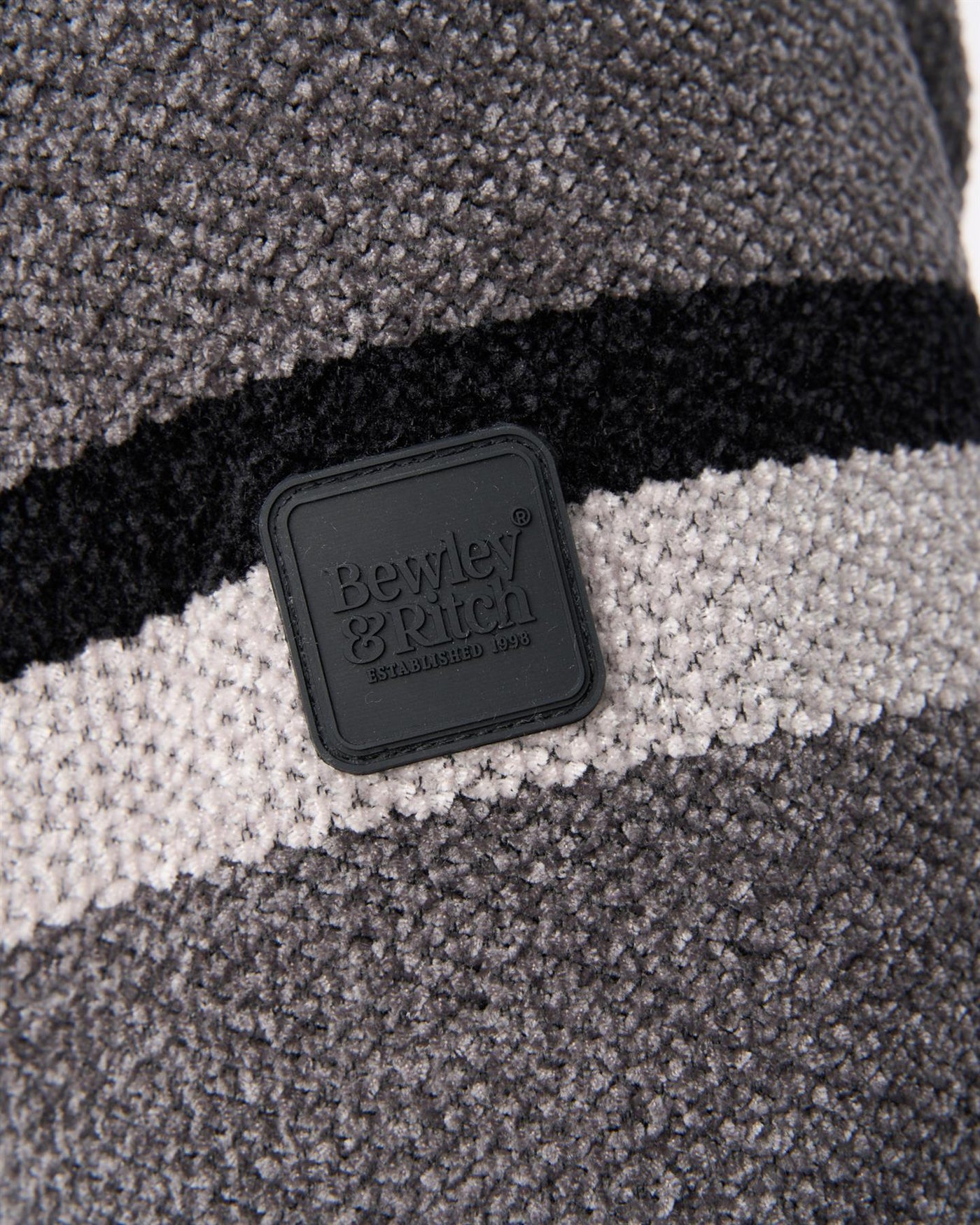 Stampton Chenille Full Zip Jumper Mid Grey