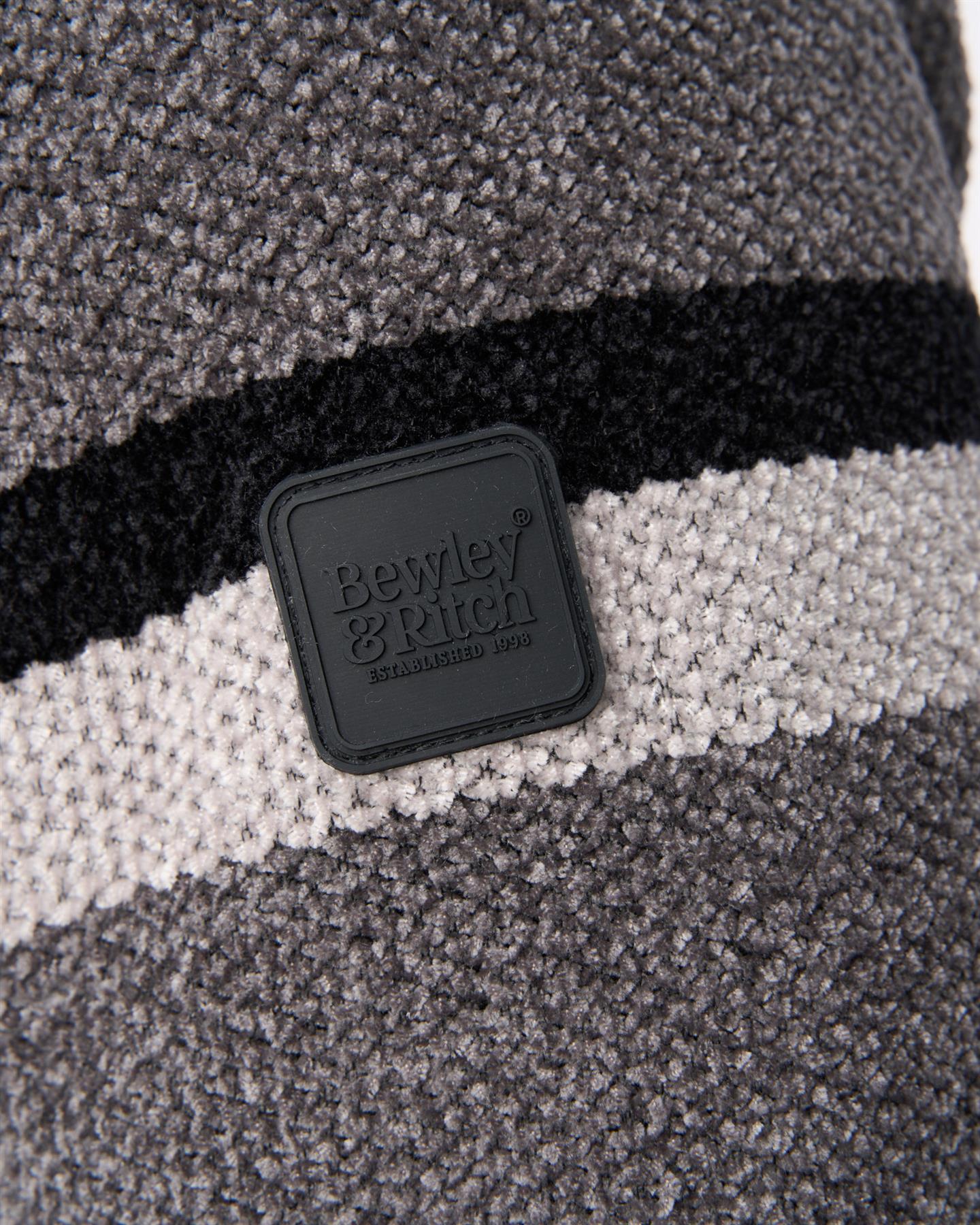Stampton Chenille Full Zip Jumper Mid Grey