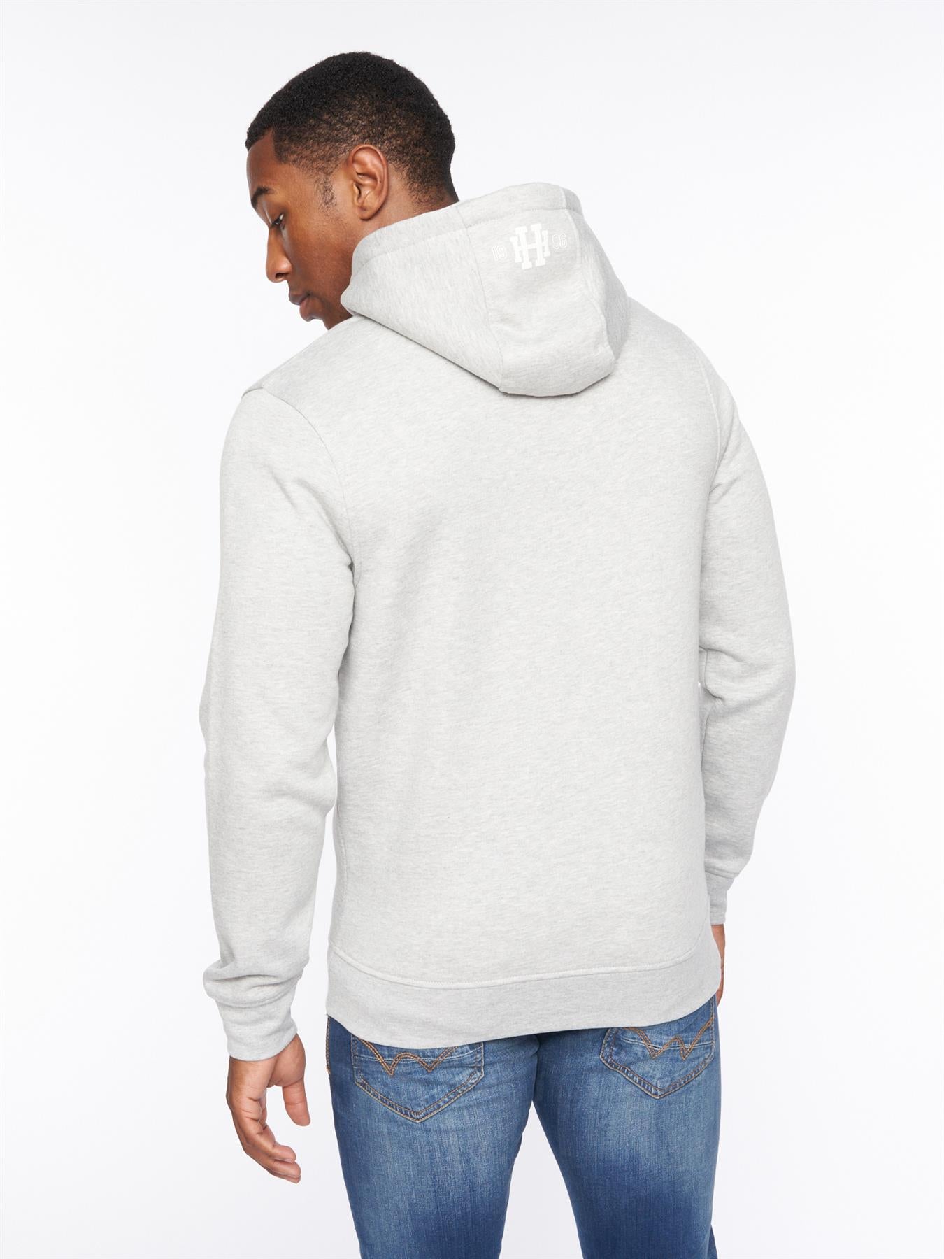 Mens Tipton Hoodie Grey Marl