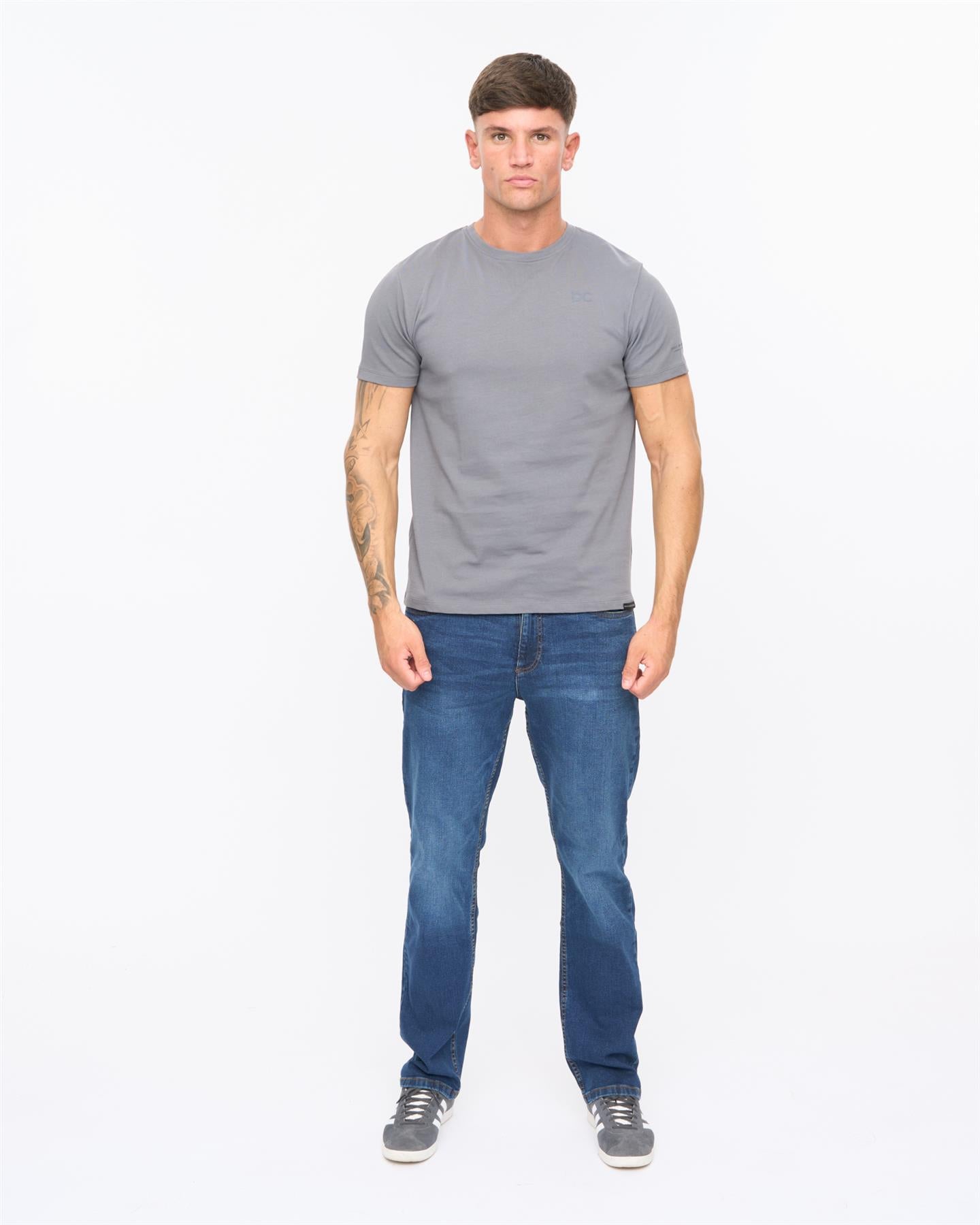 Mens Trimlines Heavy T-Shirt Petrol