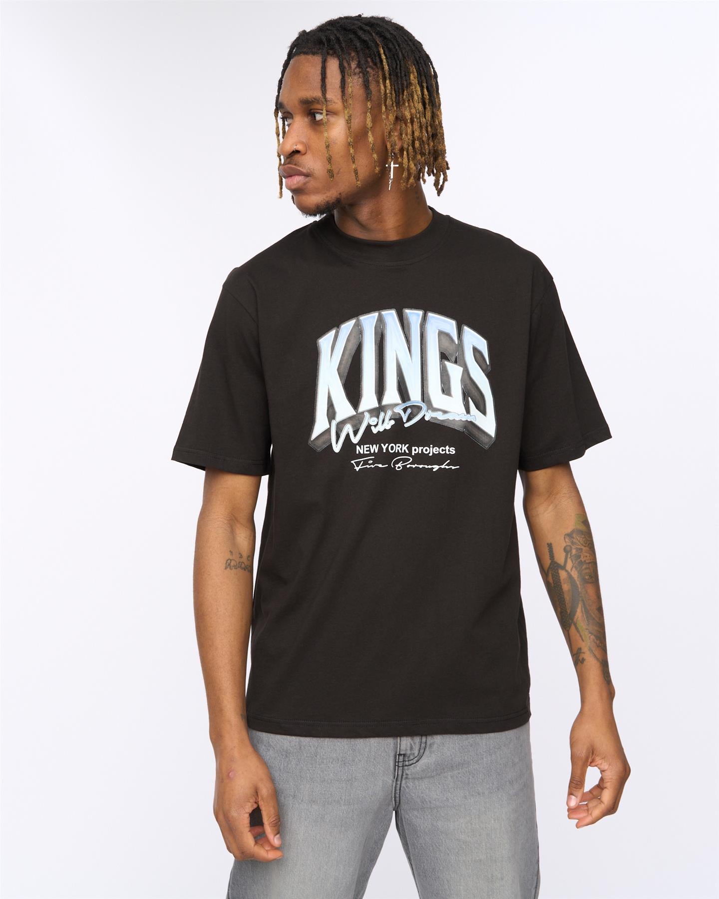 Mens Kingteam T-Shirt Black