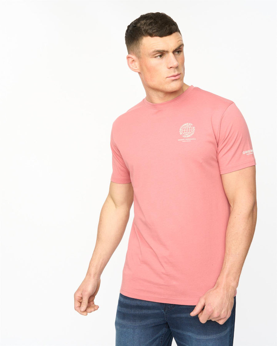 Mens Chittingtons T-Shirt Pink