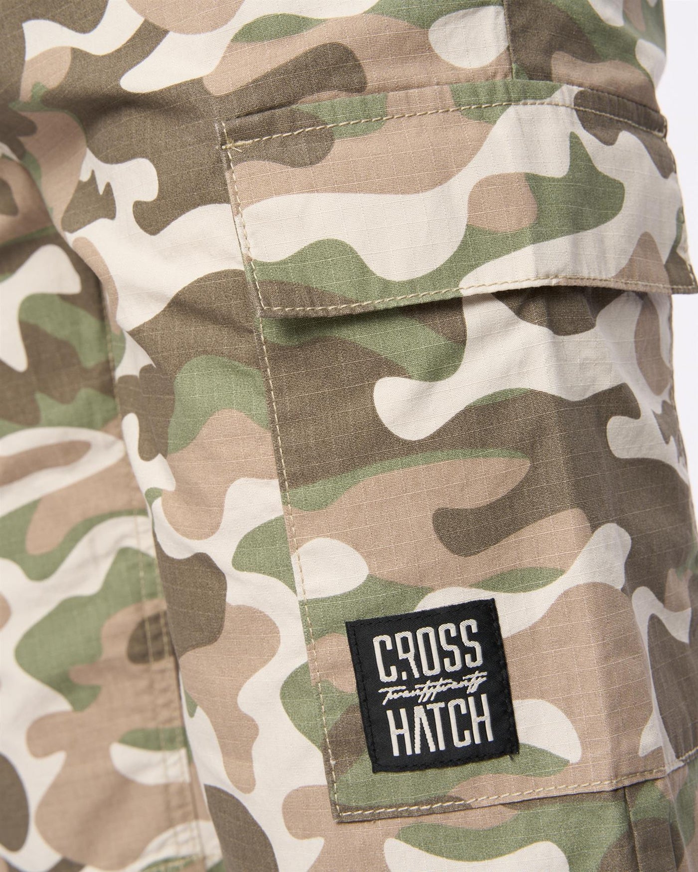Mens Camtort Camo Shorts Pebble