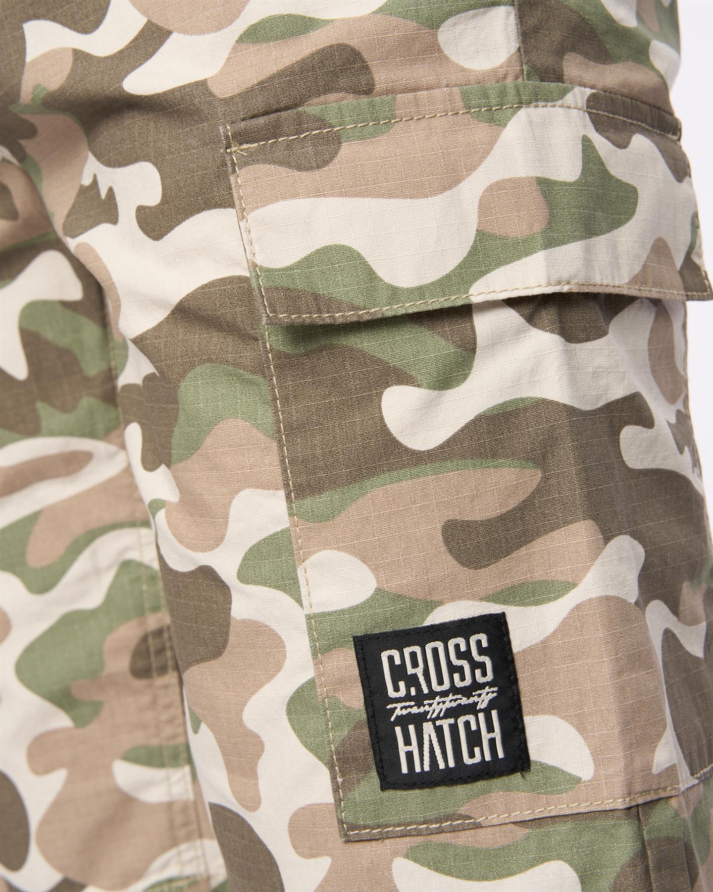 Mens Camtort Camo Shorts Pebble