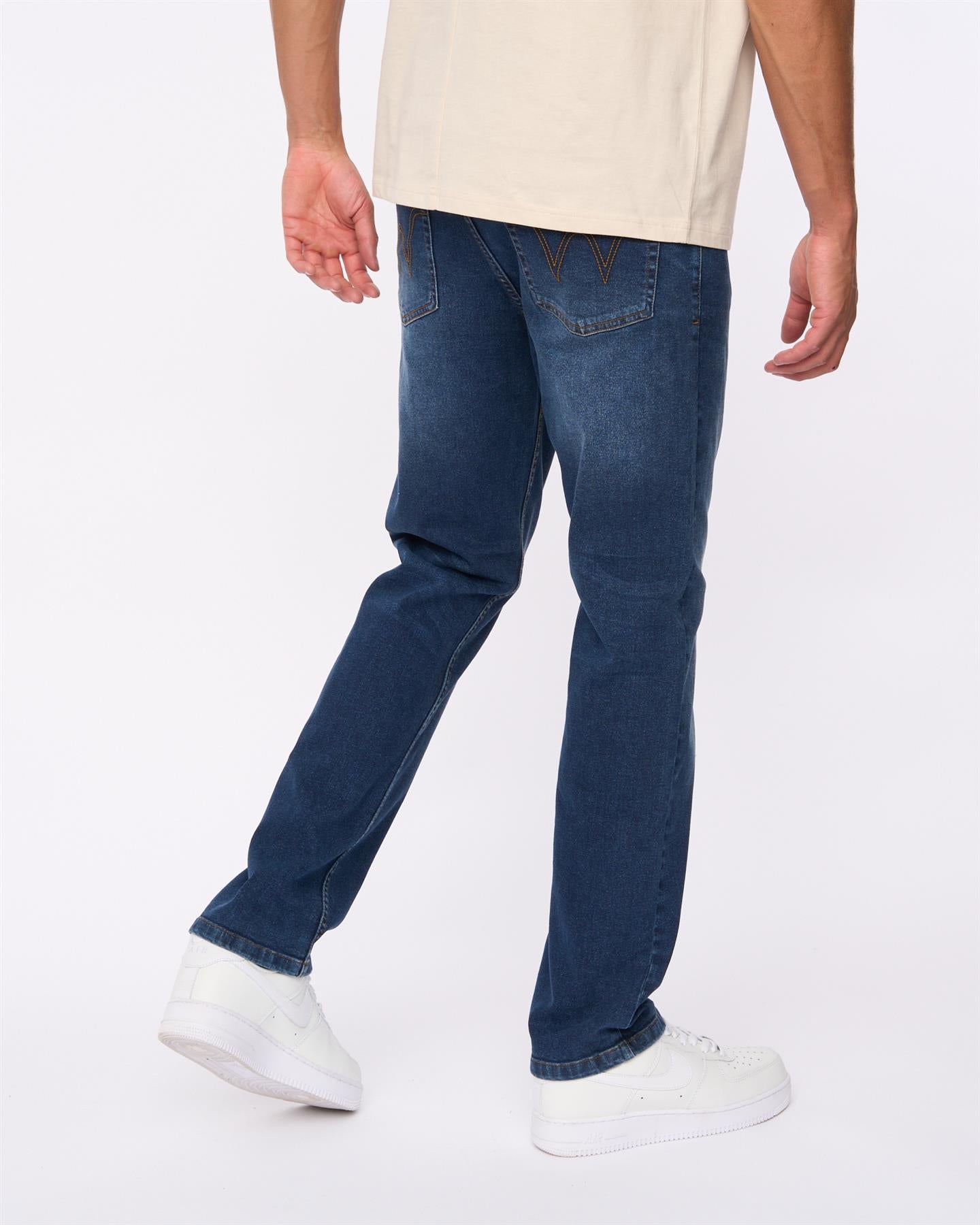 Mens Hydras Straight Leg Jeans Dark Wash
