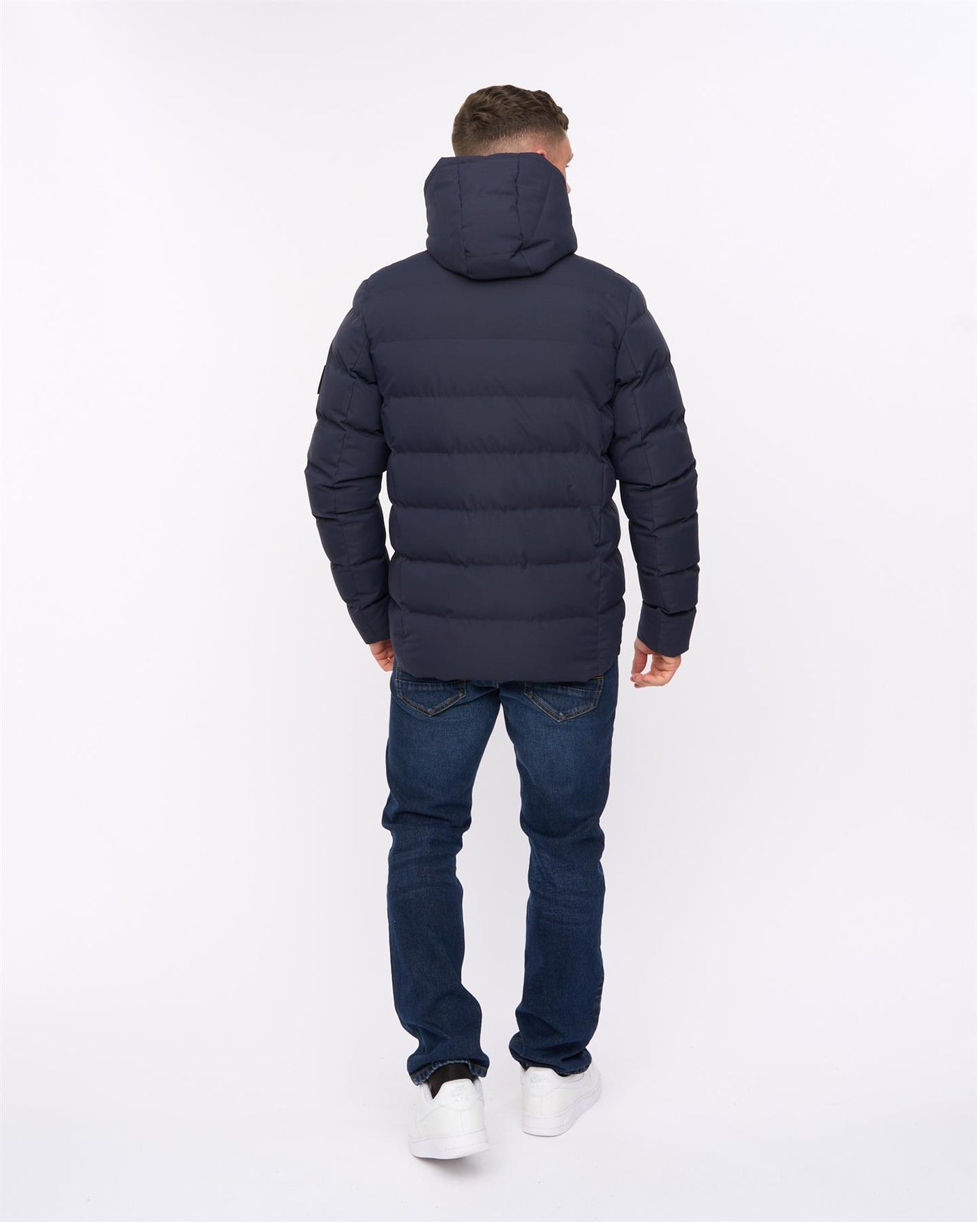 Mens Kampleys Embossed Jacket Navy