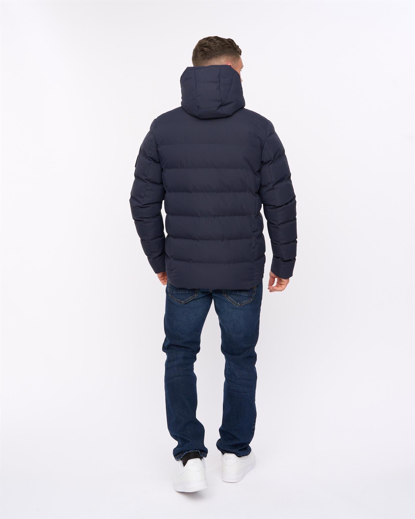 Mens Kampleys Embossed Jacket Navy