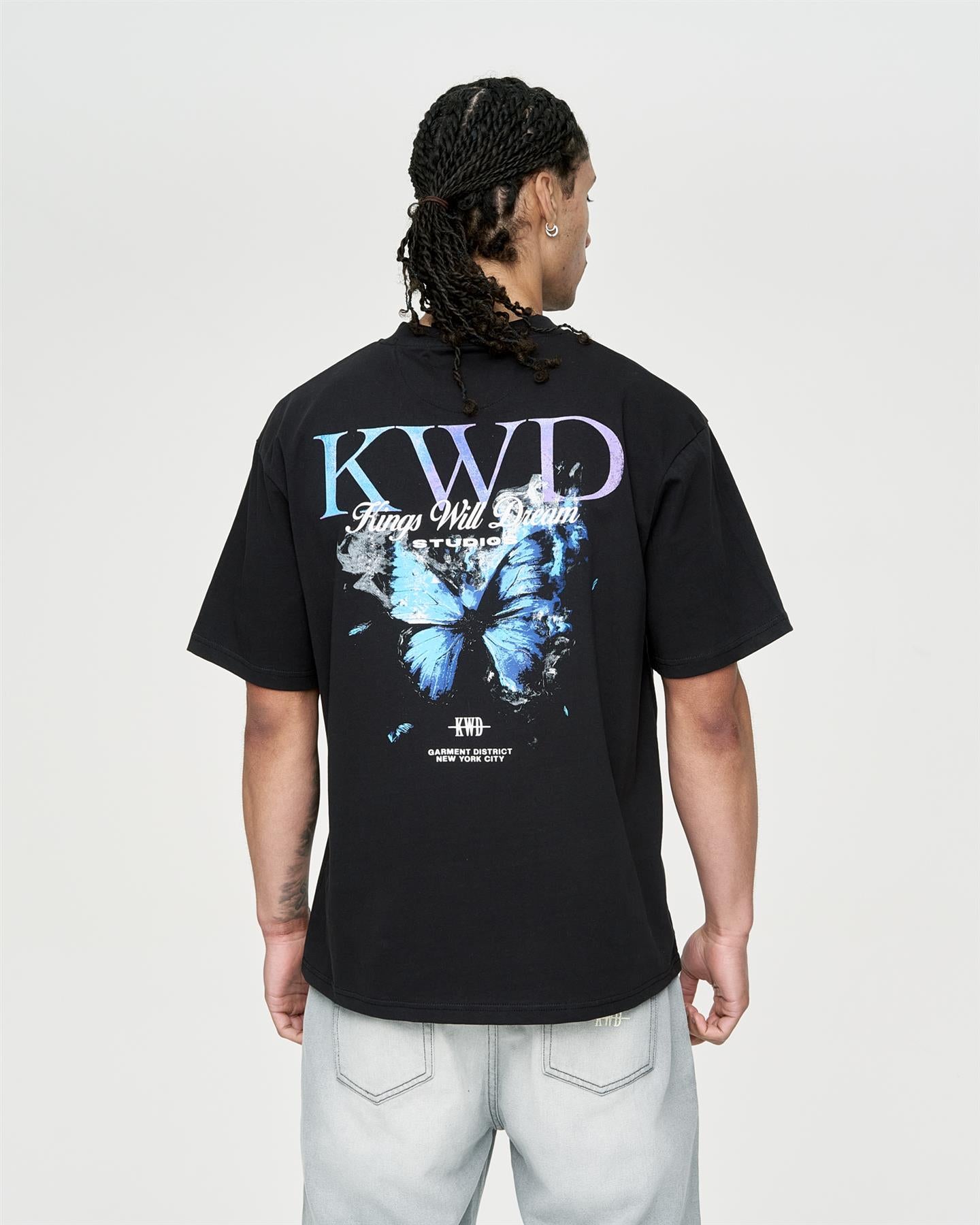 Mens Studio Butterfly T-Shirt Black