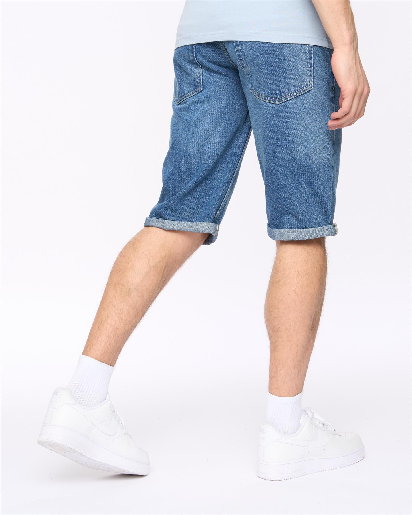 Tillforth Denim Shorts Stone Wash