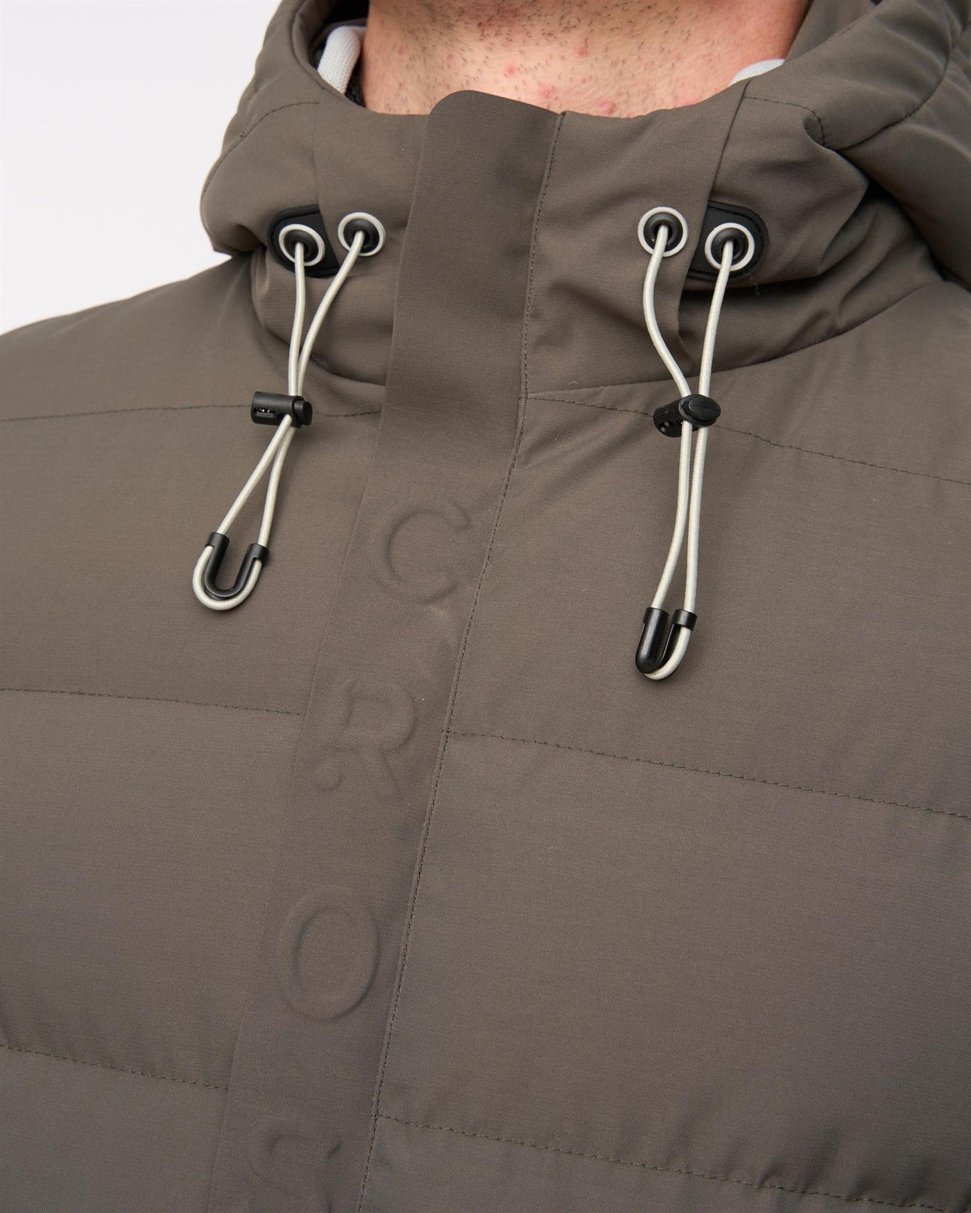 Mens Kampleys Embossed Jacket Dark Olive