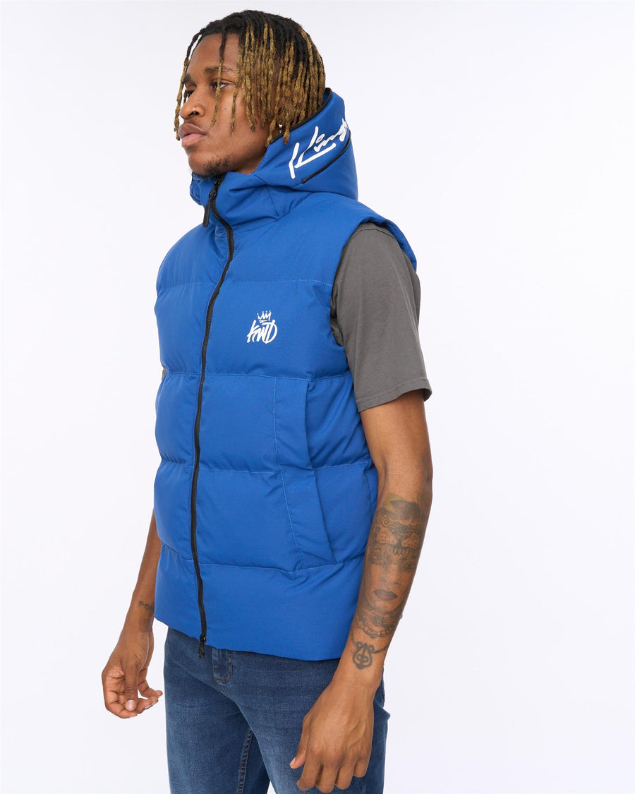Mens Nahjo Gilet Blue