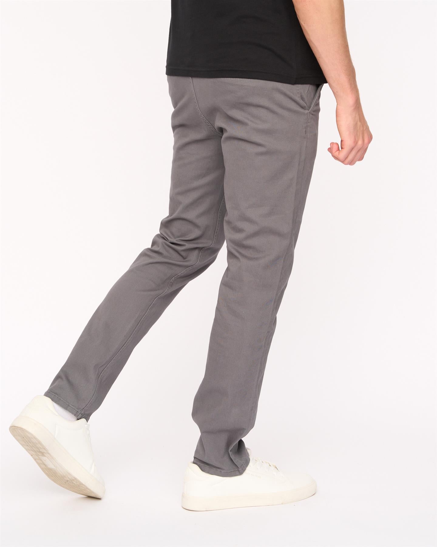 Mens Moretor Chinos Dark Grey