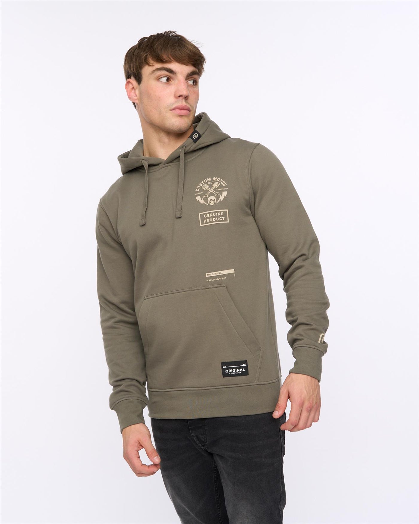 Mens Moules Hoodie Olive