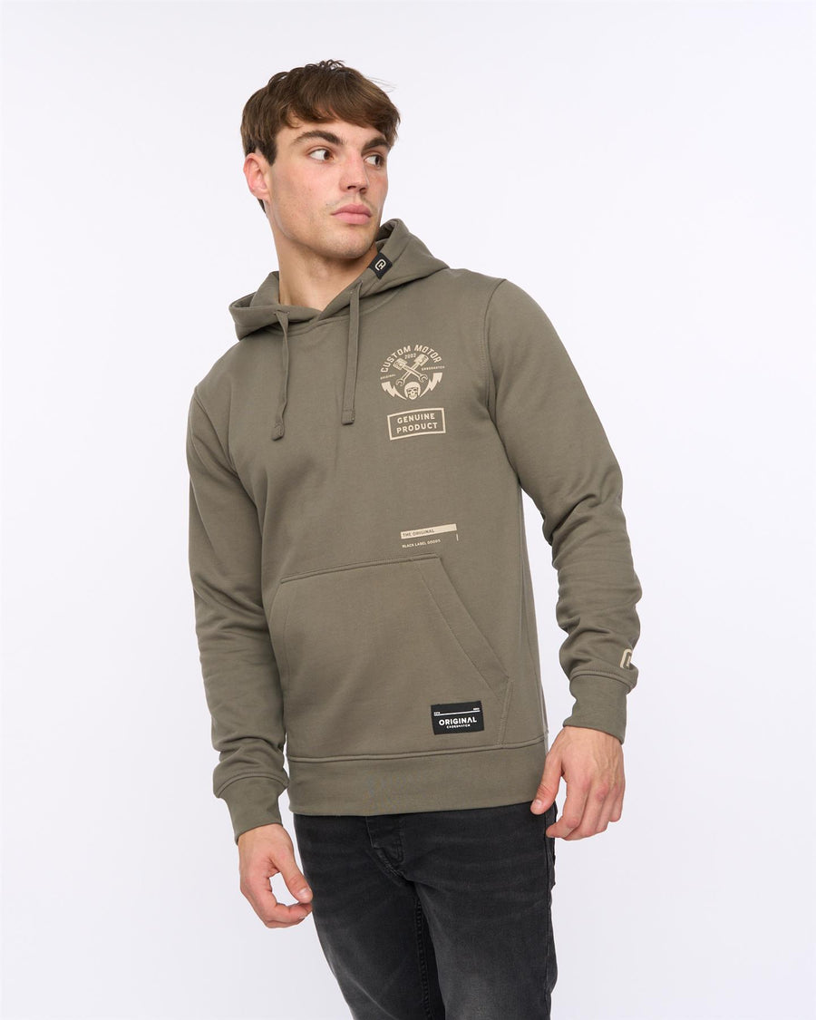 Mens Moules Hoodie Olive