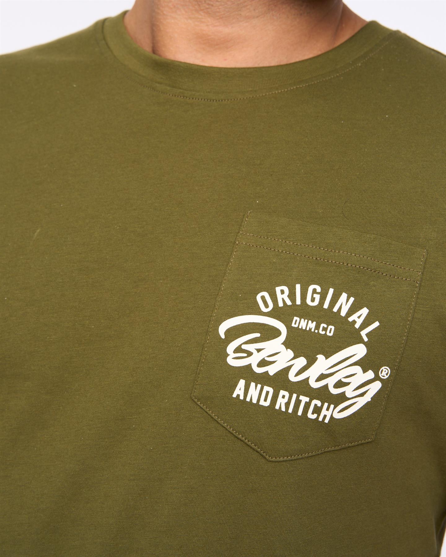Mens Milestan T-Shirt Olive