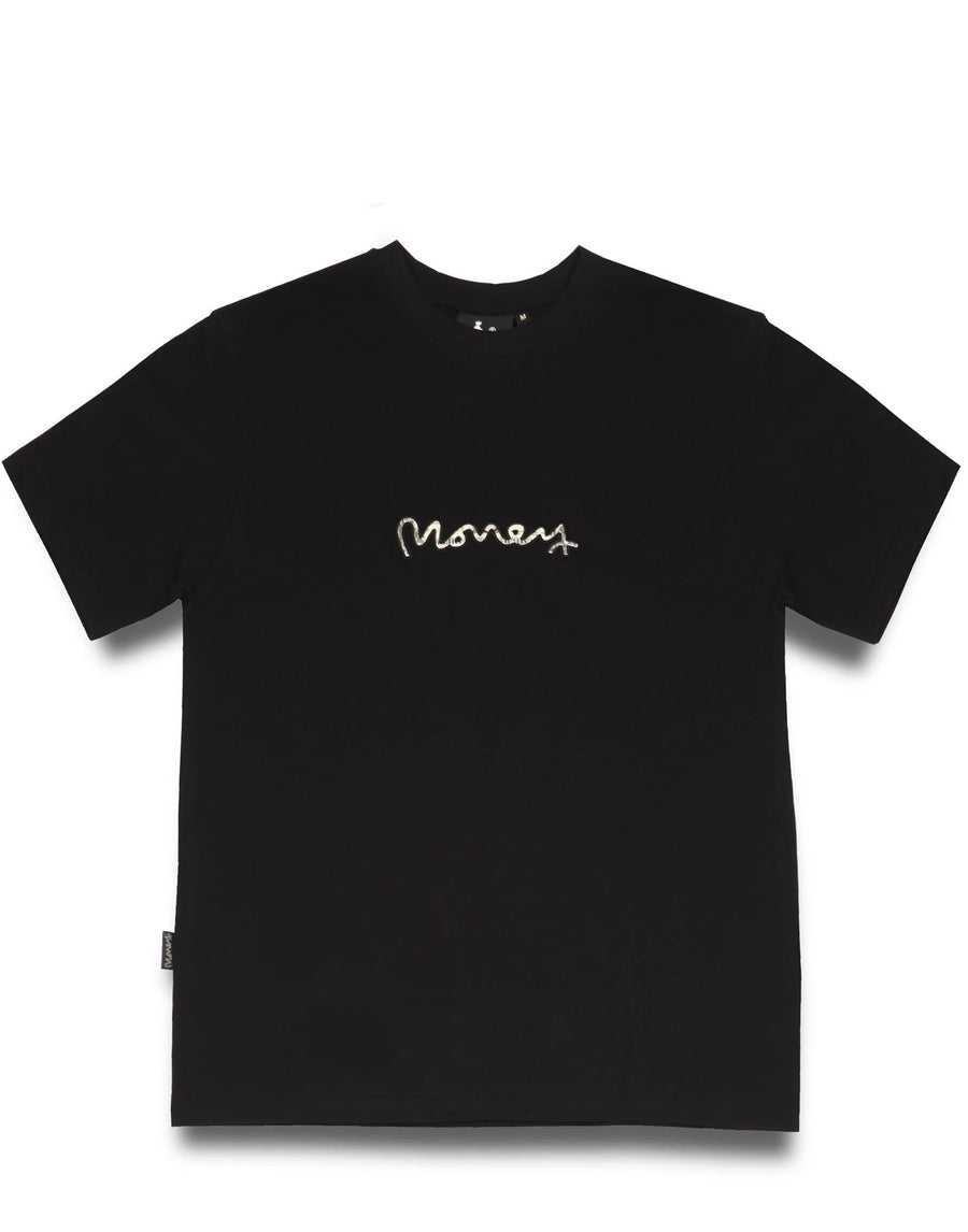 Mens Real Cash Dollar Tee Black