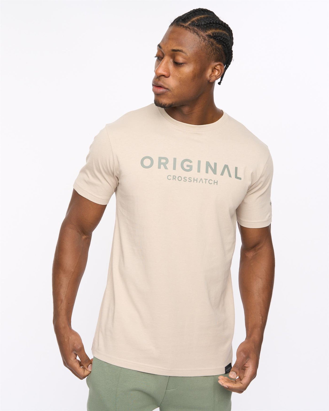 Mens Bardon T-Shirt Light Stone