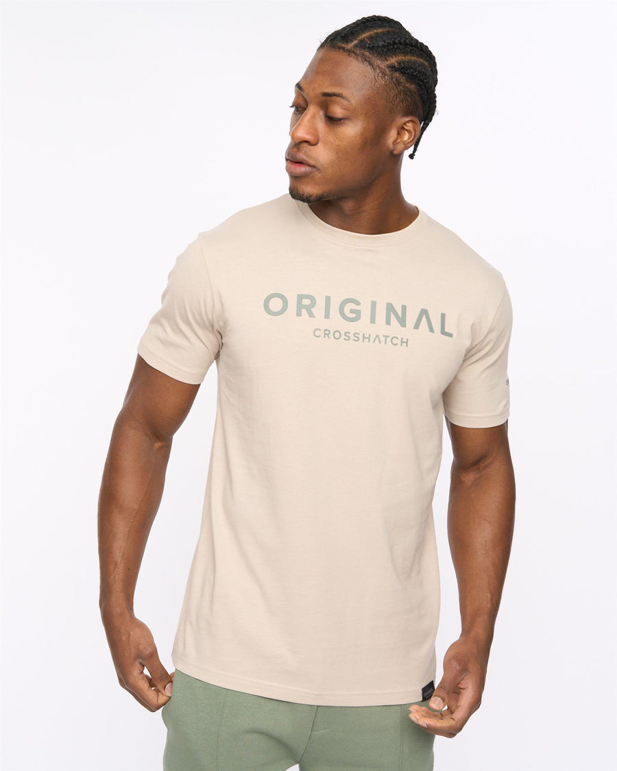 Mens Bardon T-Shirt Light Stone