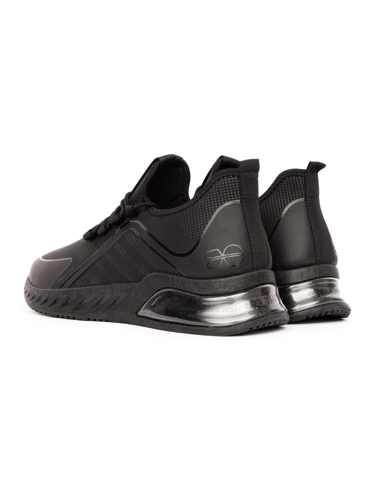 Mens Clarington Trainers Black/Blue