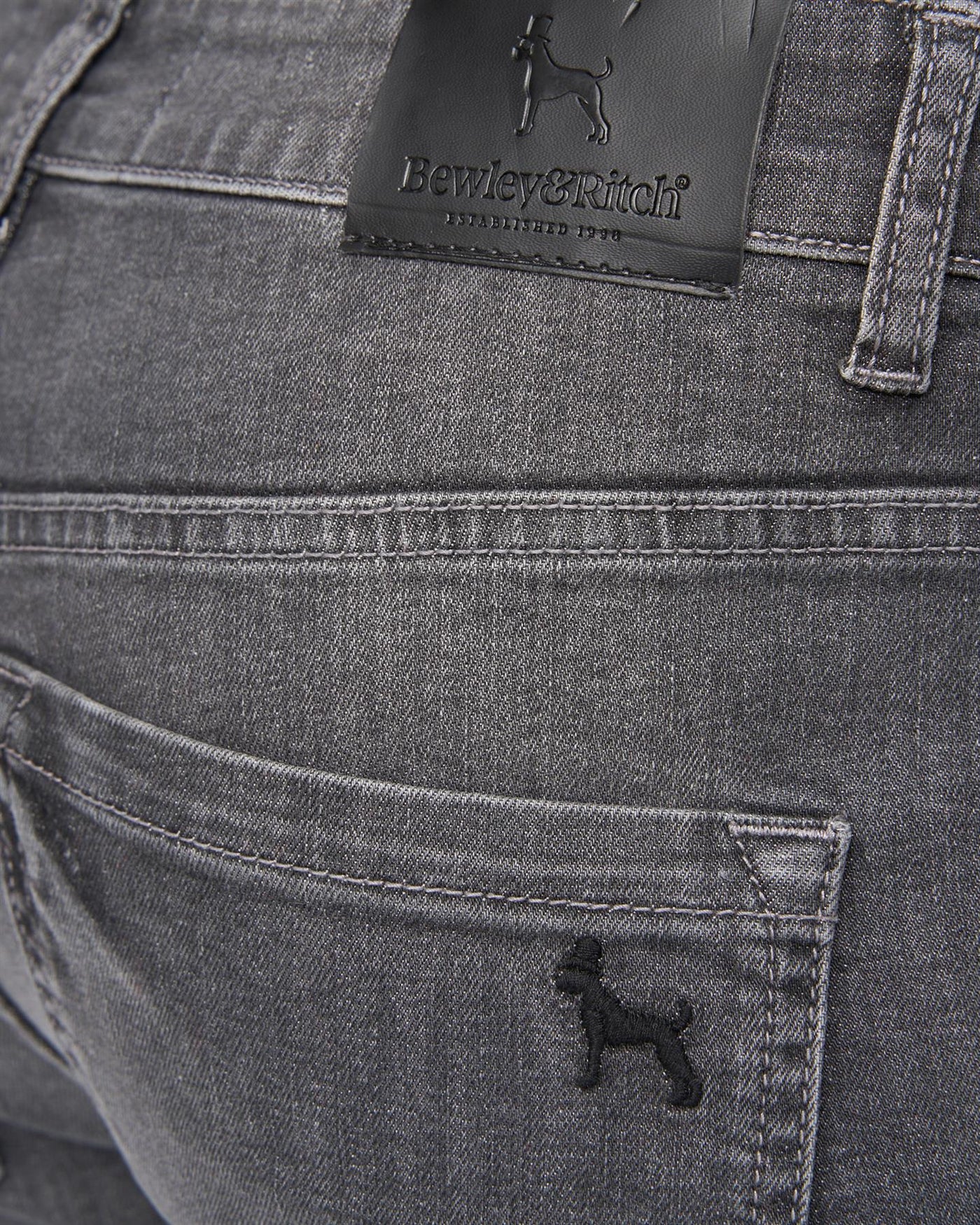 Mens Abingdon Slim Fit Jeans Grey