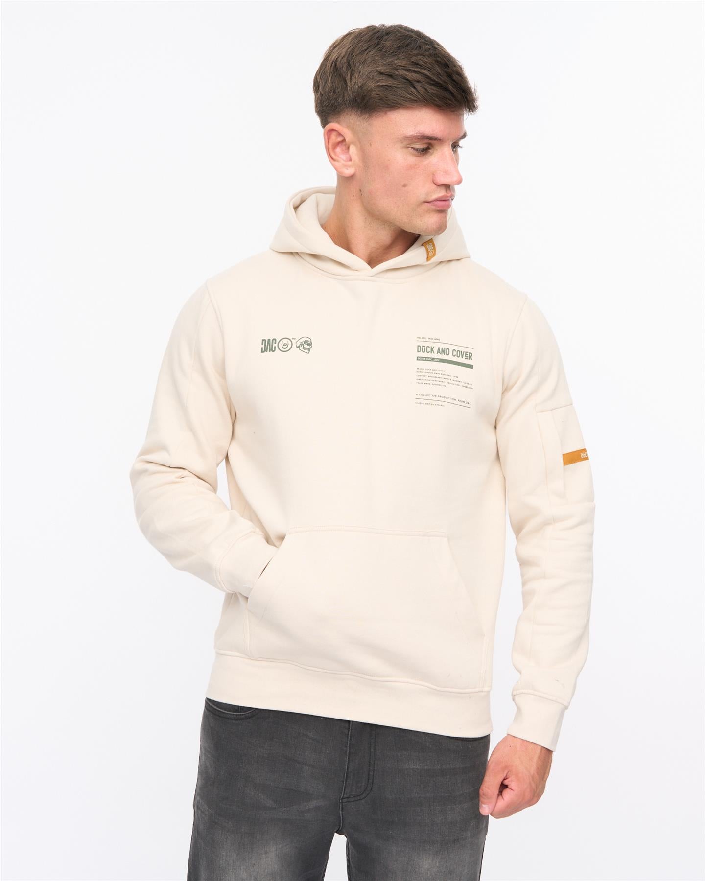 Mens Skullmatic Hoodie Off White