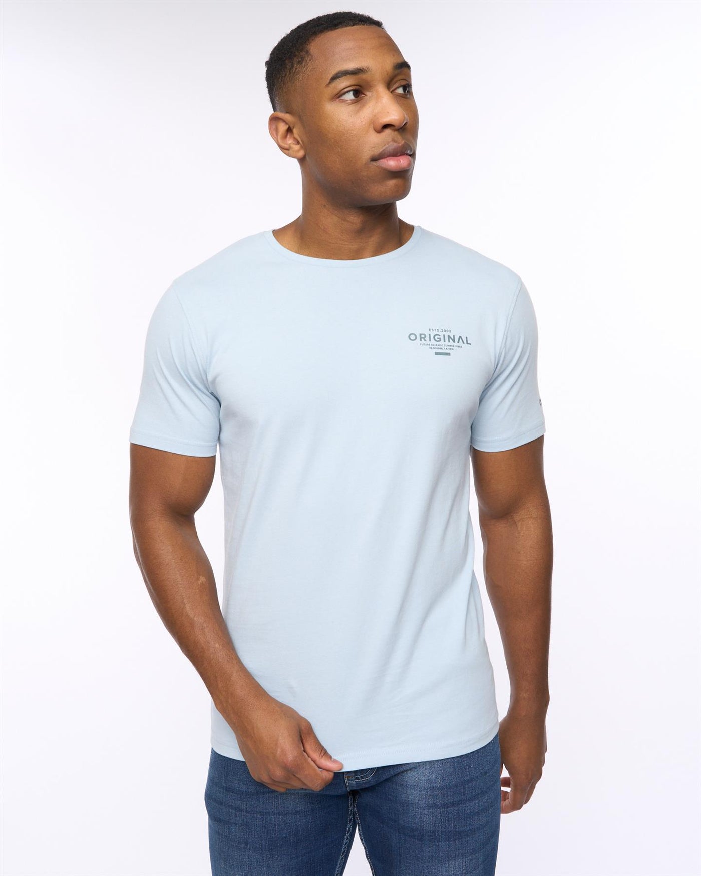 Mens Summevibe T-Shirt Sky Blue
