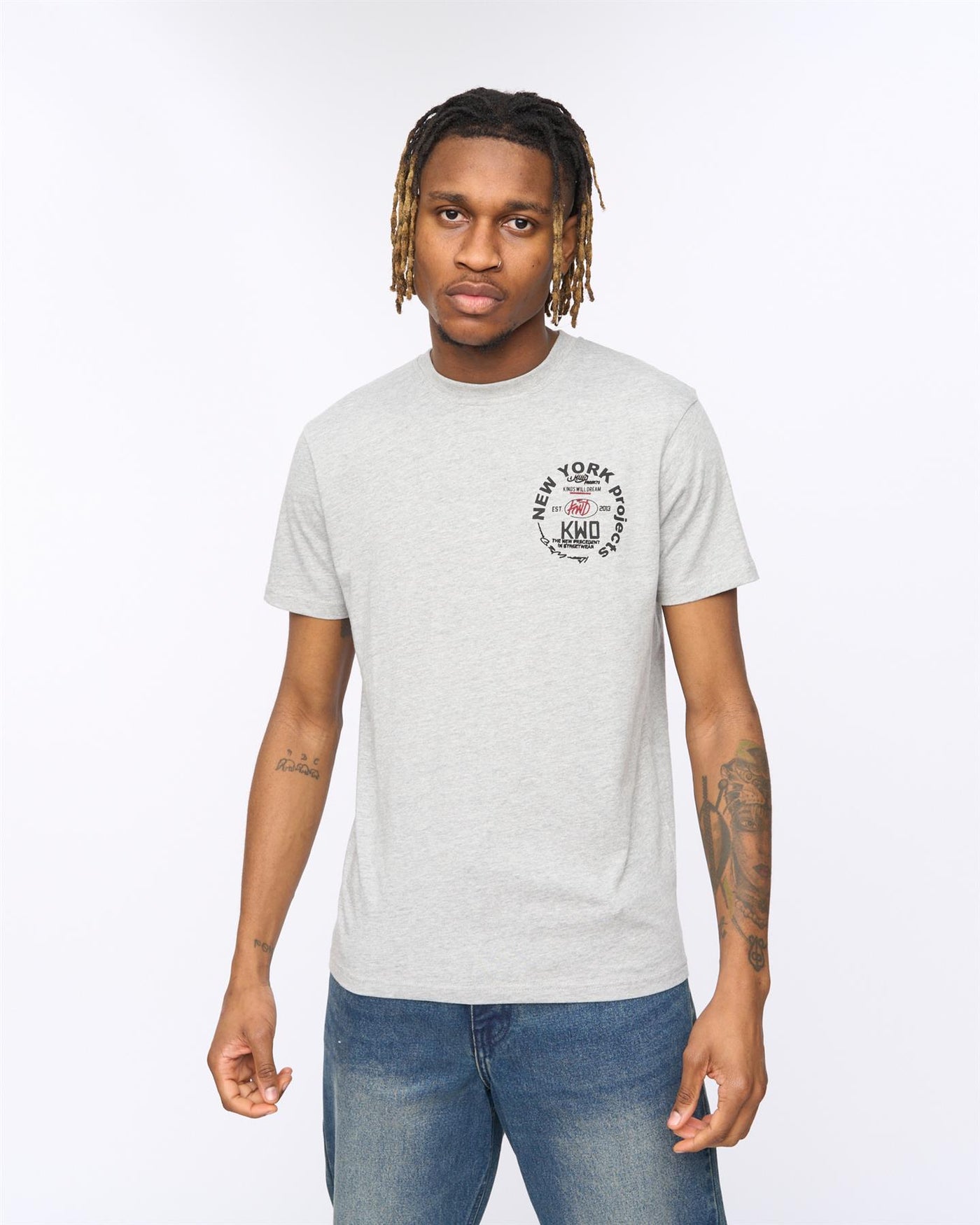Mens Mobalot T-Shirt Grey Marl