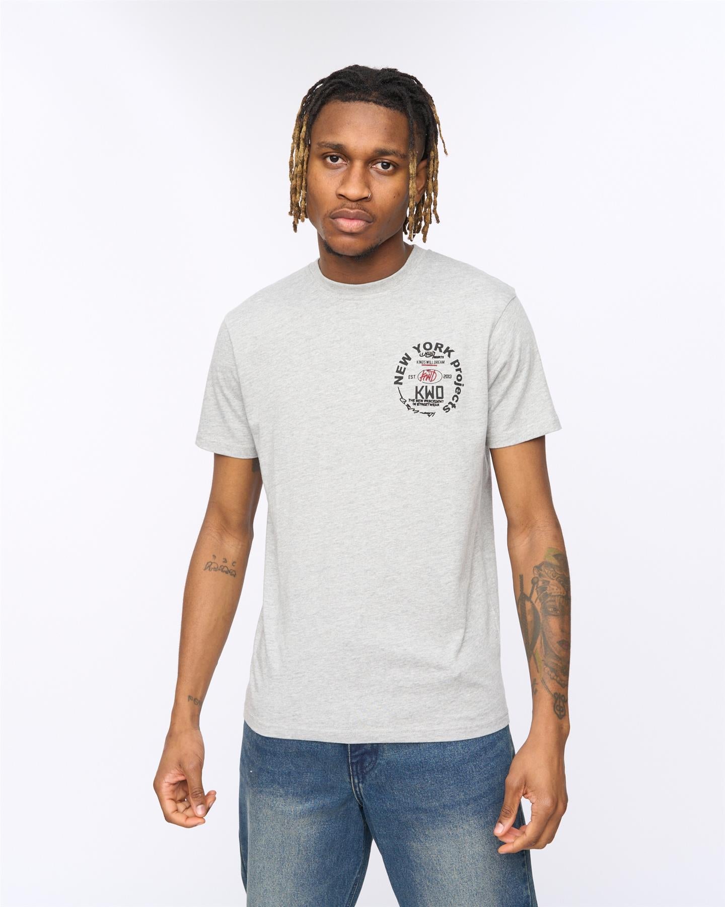 Mens Mobalot T-Shirt Grey Marl
